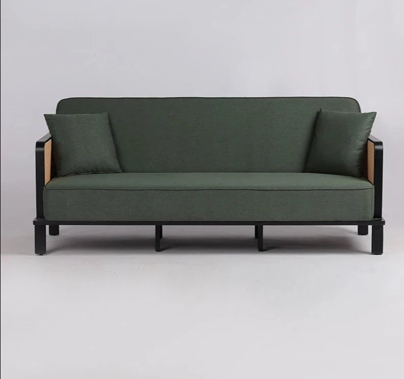 Ash Wood Green Couch - Jerm Rugs - Jerm | جِرْم