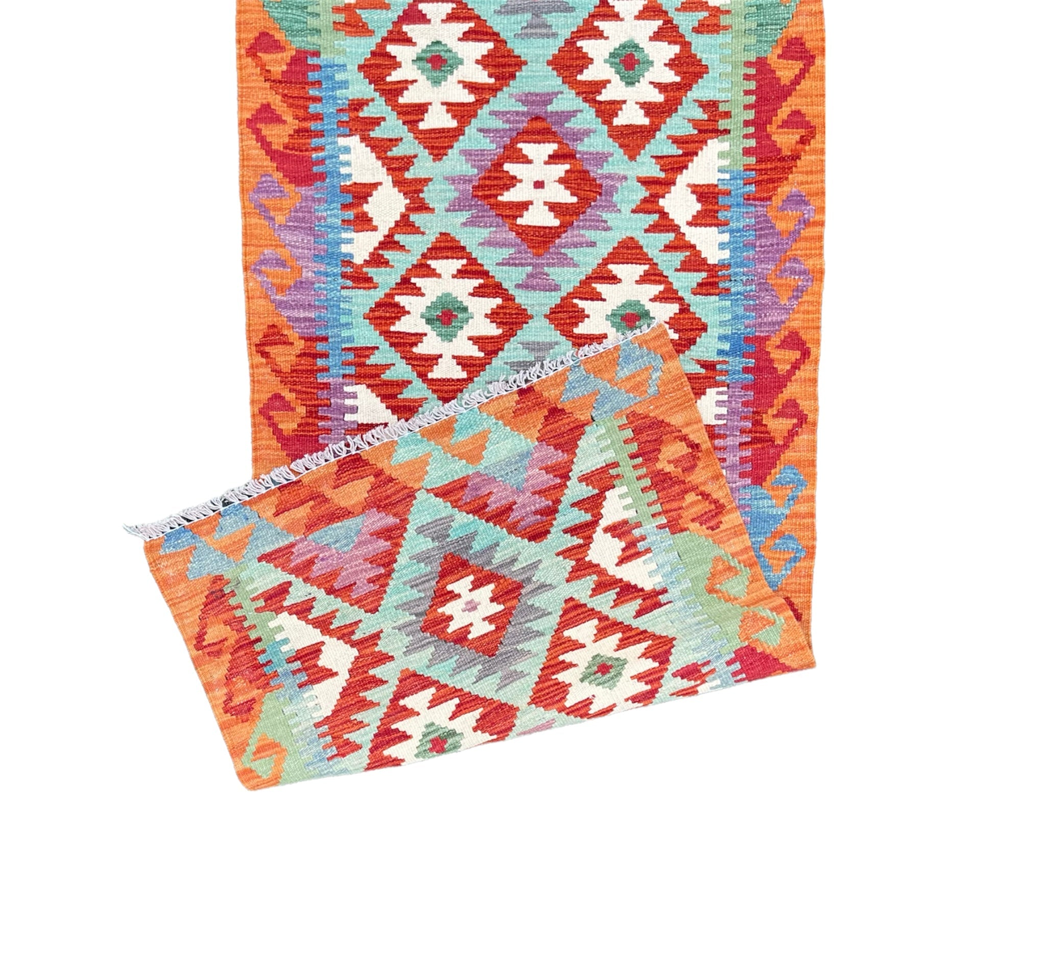 Faryab 0124 - 186x76 cm - Jerm Rugs - Afghan Kilim - Jerm | جِرْم