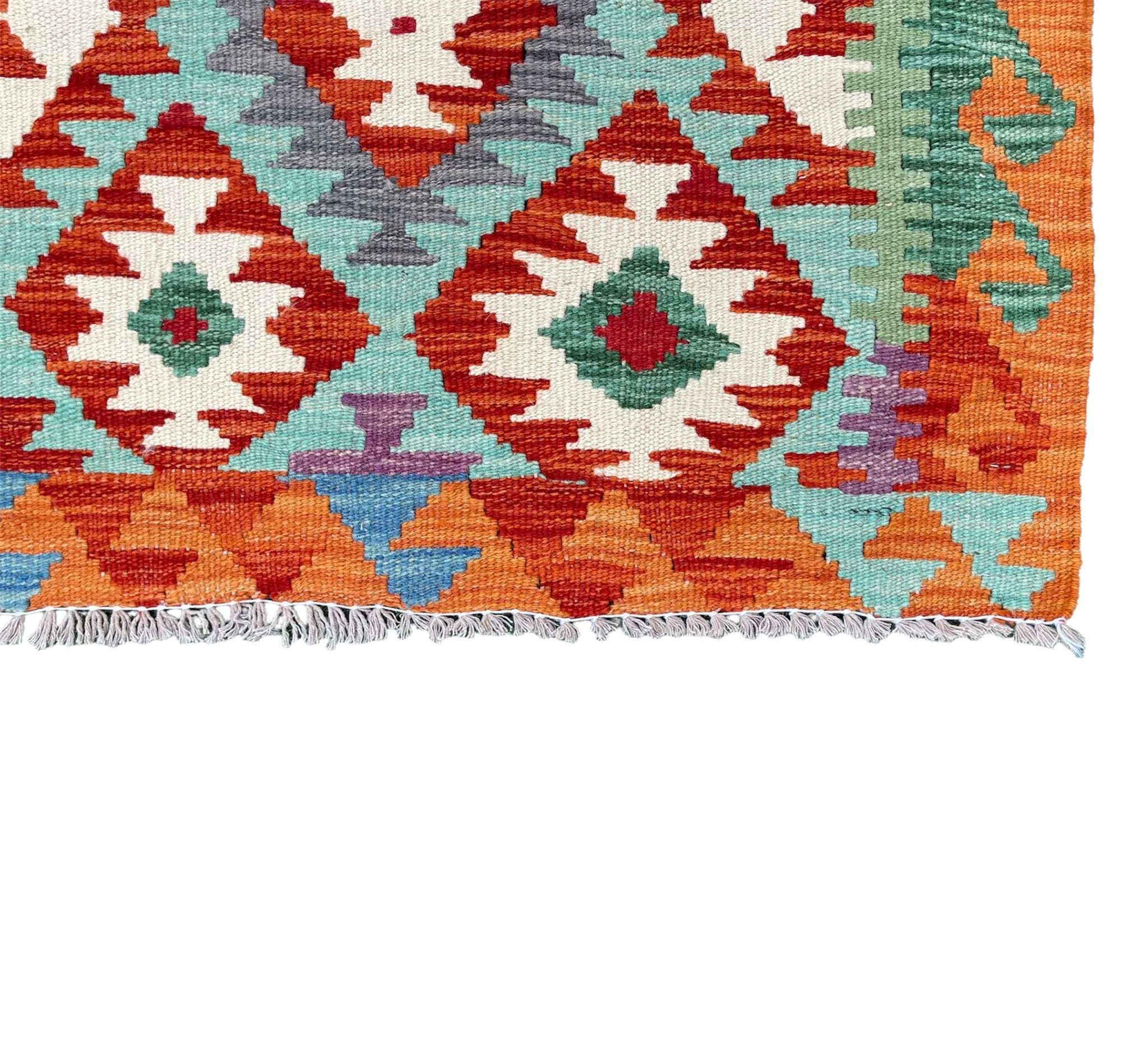 Faryab 0124 - 186x76 cm - Jerm Rugs - Afghan Kilim - Jerm | جِرْم