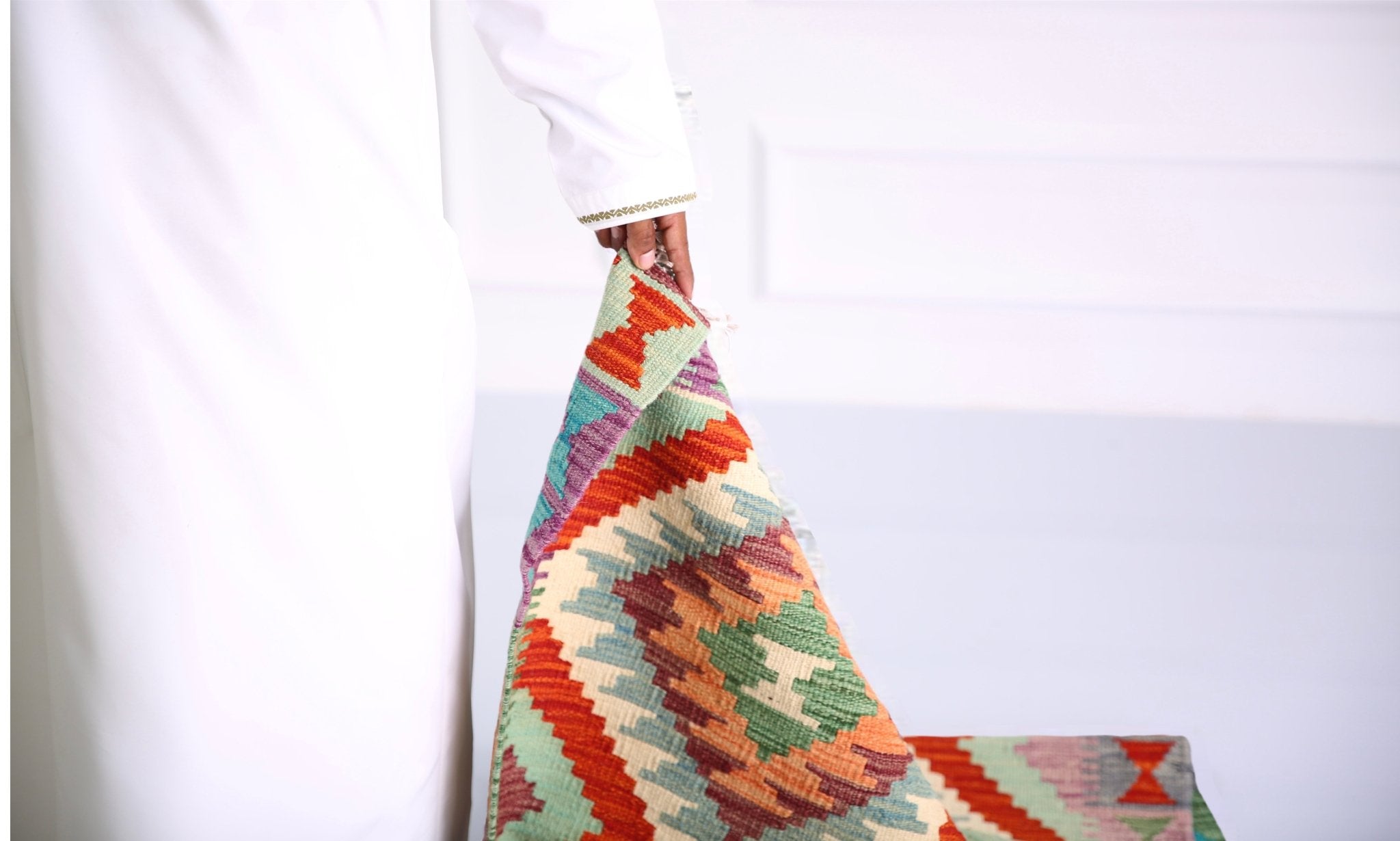 Faryab 3173 - 190x66 cm - Jerm Rugs - Afghan Kilim - Jerm | جِرْم