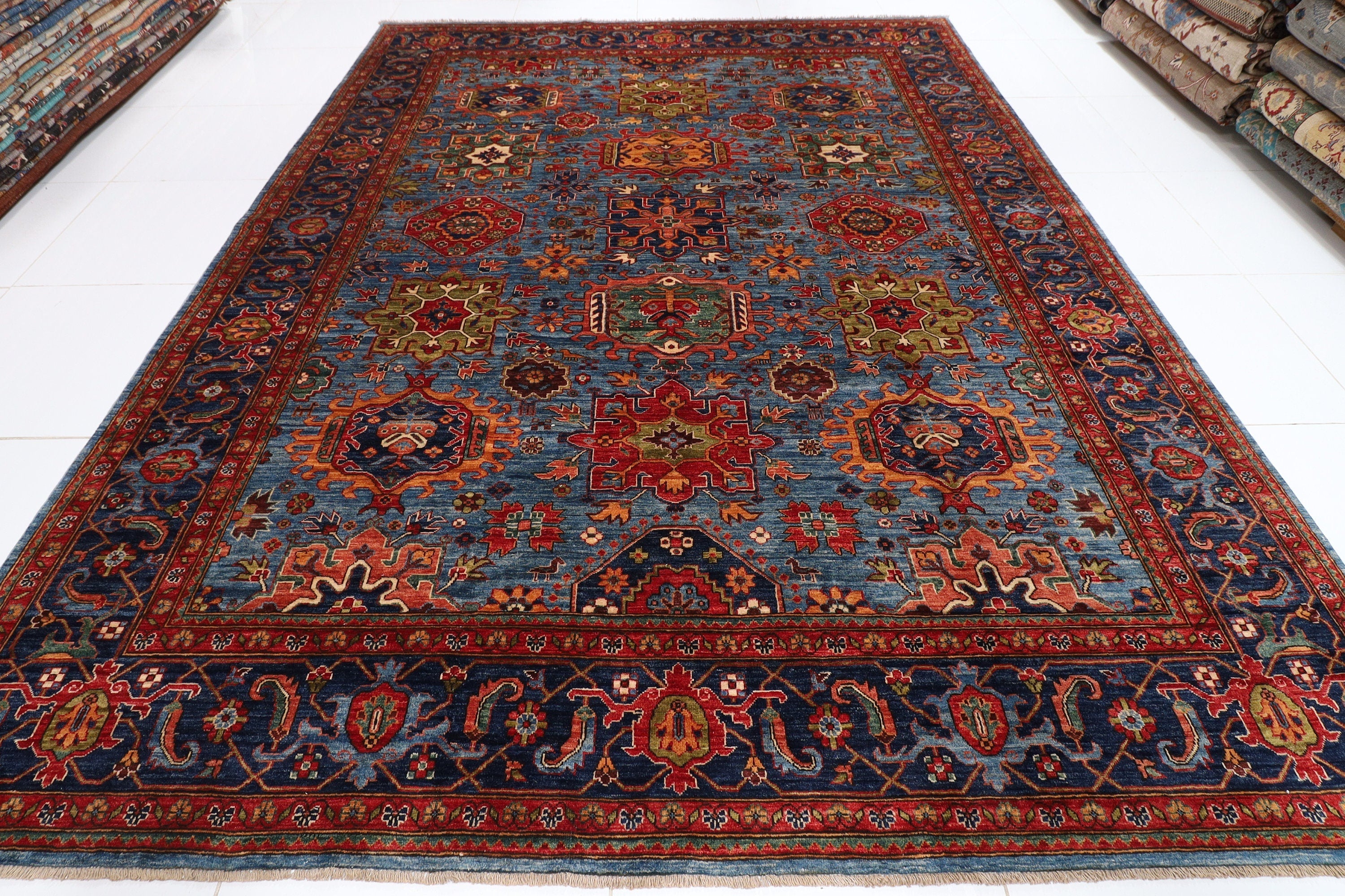 Blue Afghan Handmade