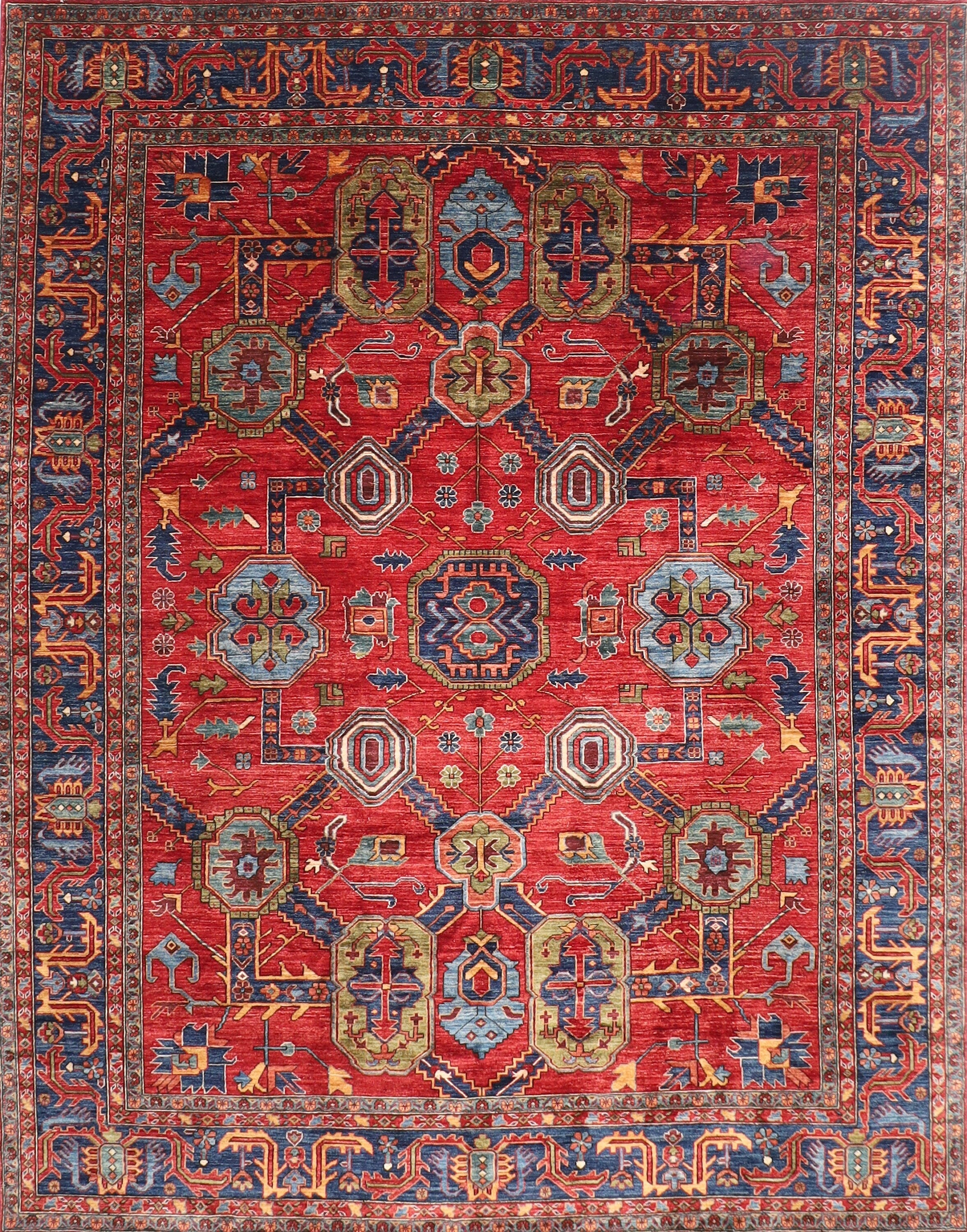 Oriental Birgi Afghan Rug 274 x 366 cm, 9 x 12 ft