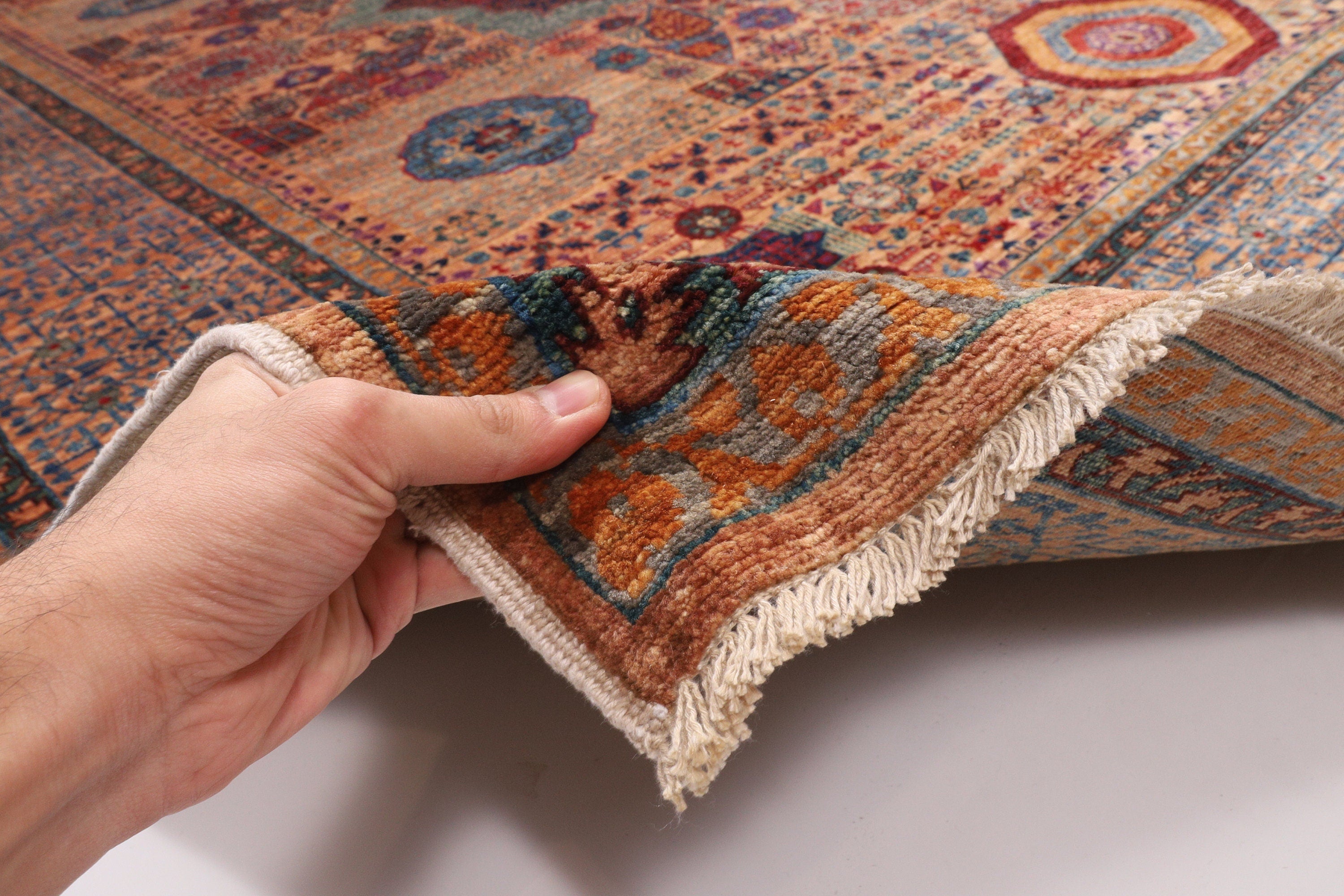 Beige Afghan Handmade