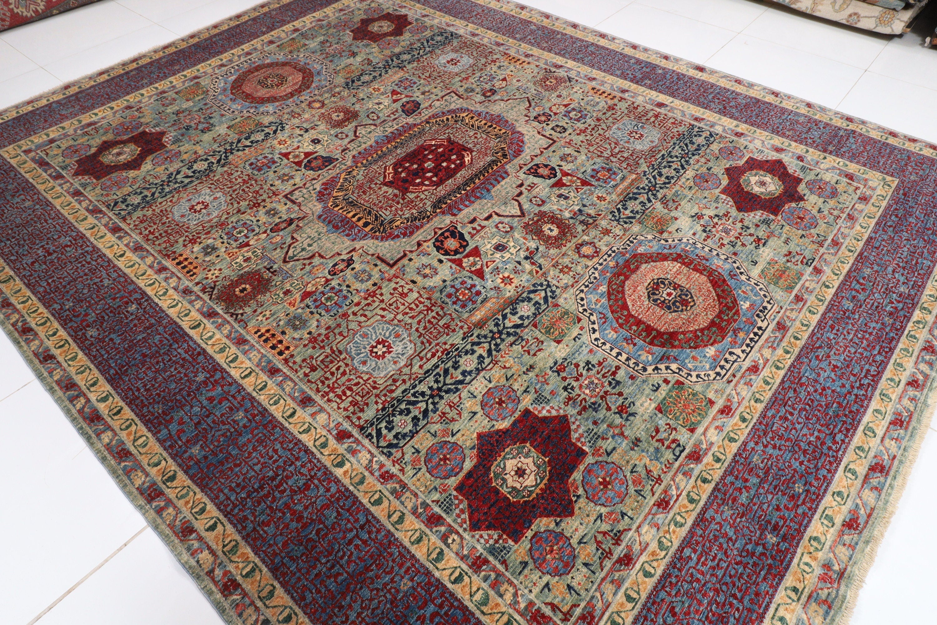 Afghan Handmade — 2.76 x 3.41