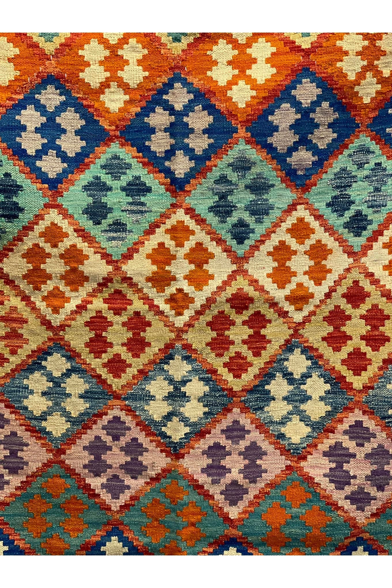 HANDMADE AFGHAN MAIMANA KILIM | 243 X 188 CM |