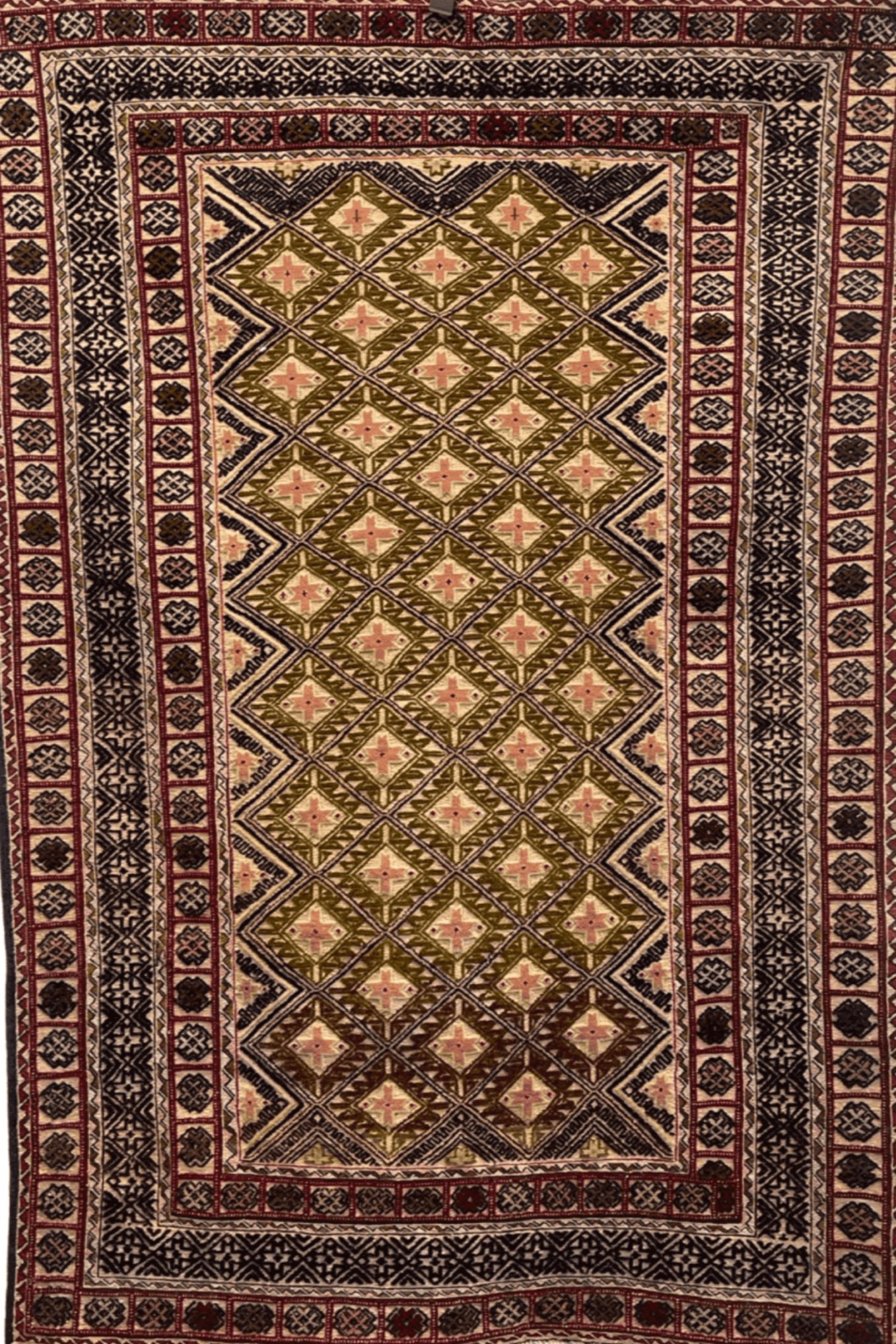 HANDMADE AFGHAN MUSHWANI KILIM | 185 X 144 CM |