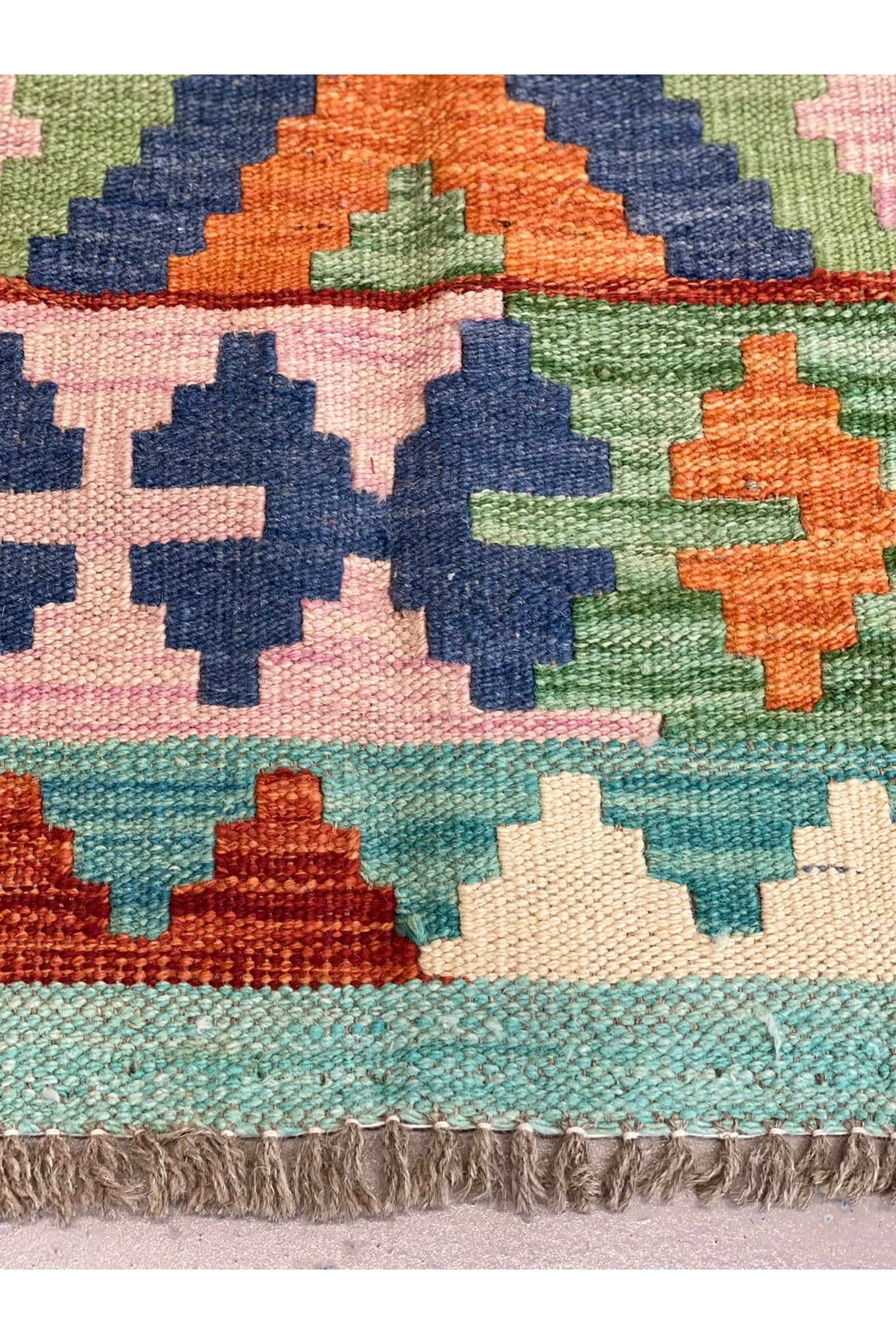 HANDMADE AFGHAN MAIMANA KILIM | 301 X 204 CM |