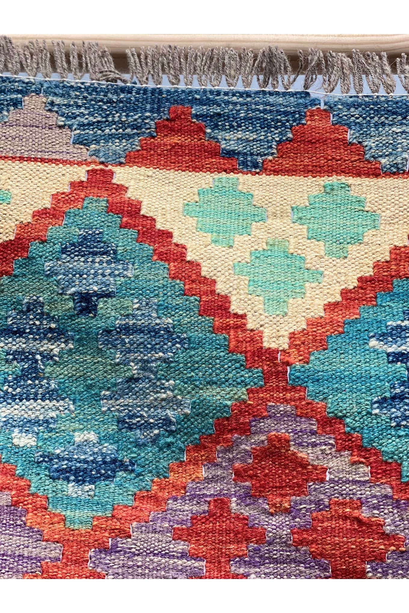 HANDMADE AFGHAN MAIMANA KILIM | 243 X 188 CM |