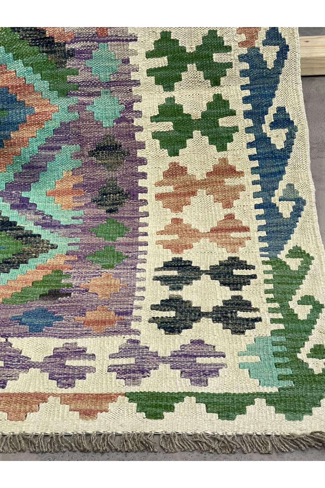 HANDMADE AFGHAN MAIMANA KILIM | 302 X 205 CM |