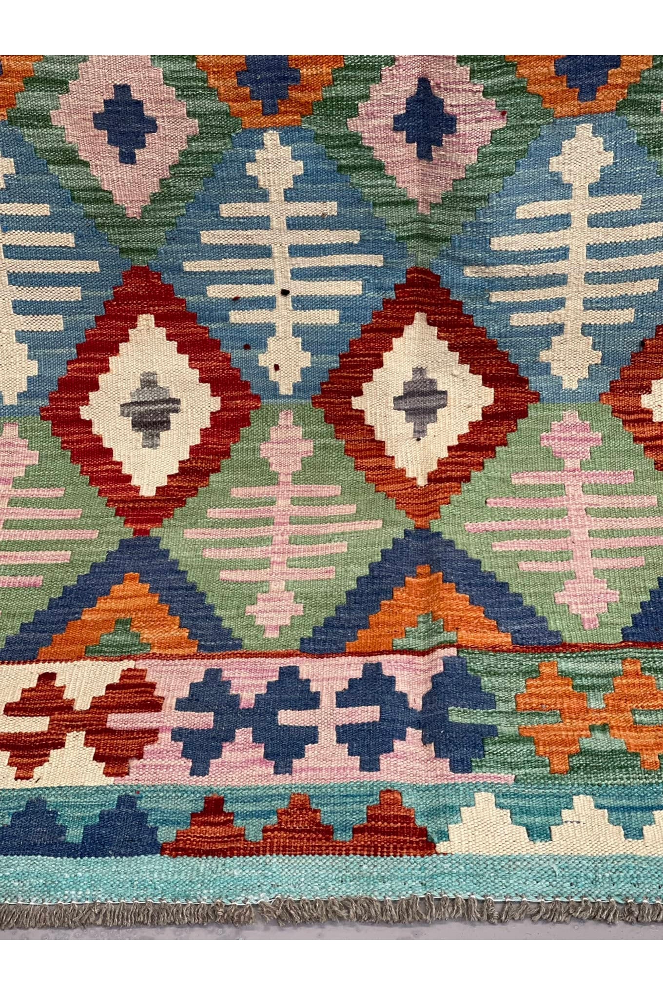 HANDMADE AFGHAN MAIMANA KILIM | 301 X 204 CM |