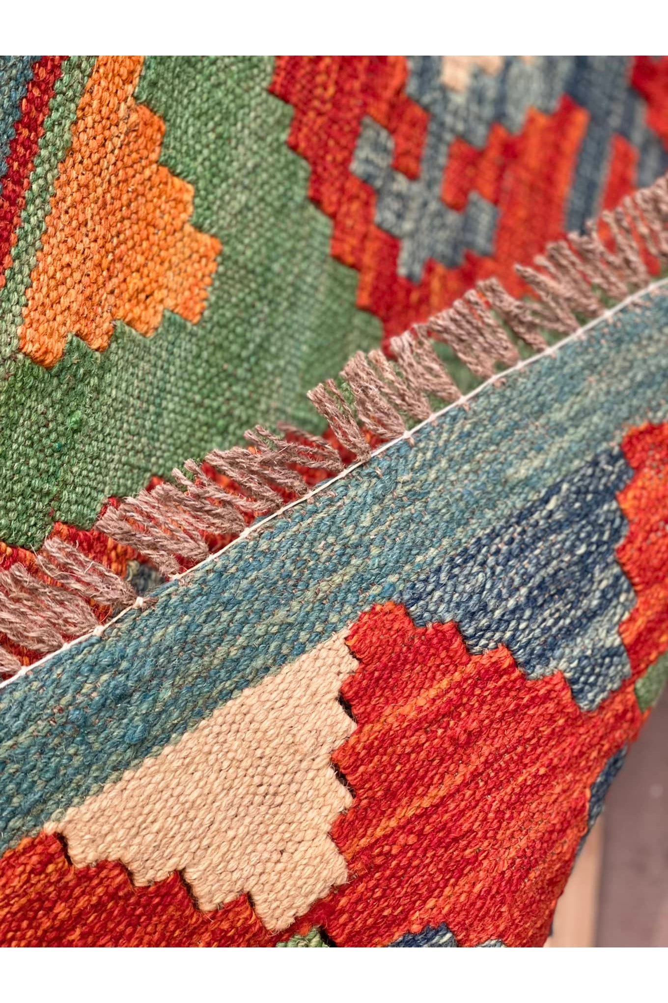 HANDMADE AFGHAN MAIMANA KILIM | 245 X 179 CM |