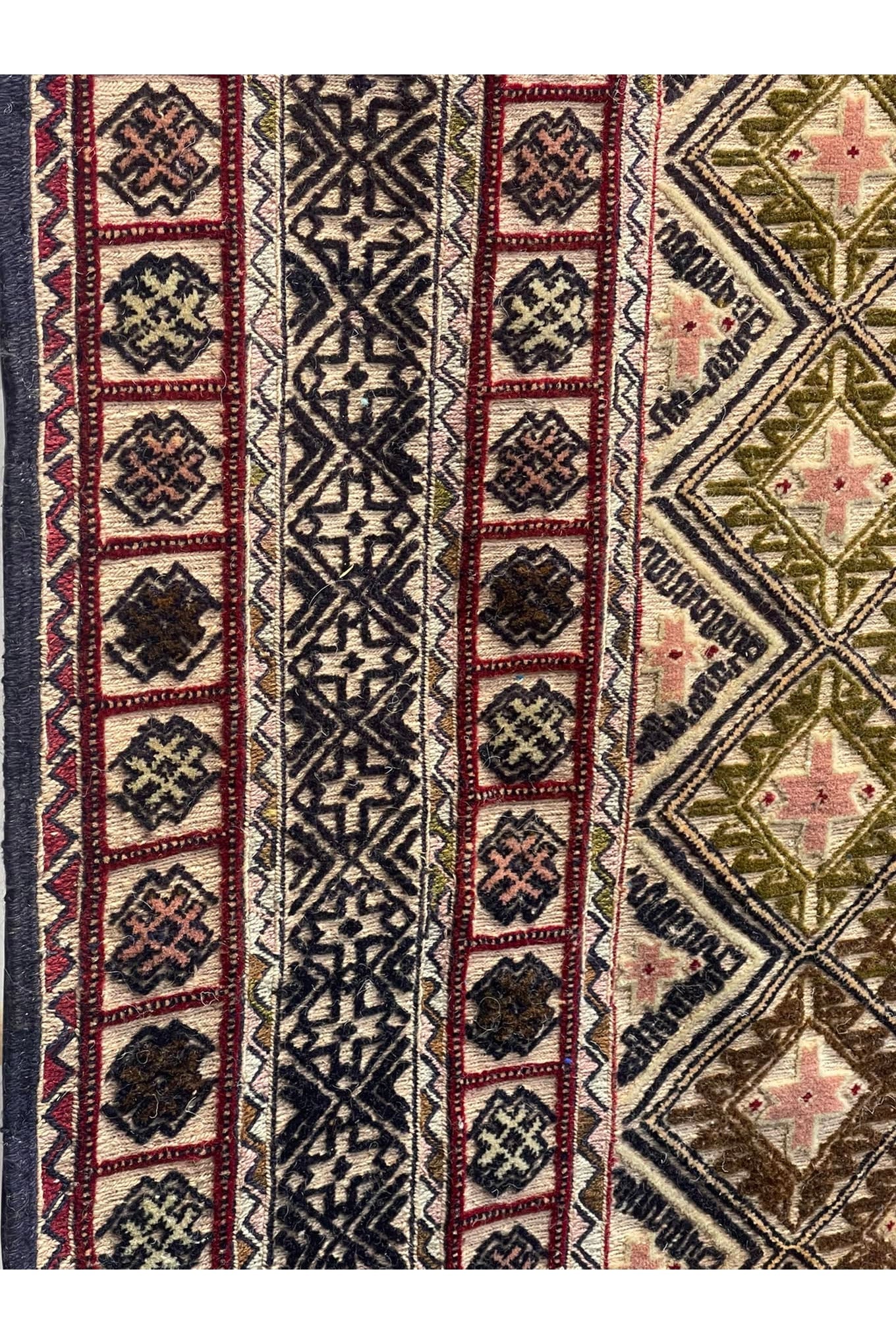 HANDMADE AFGHAN MUSHWANI KILIM | 185 X 144 CM |