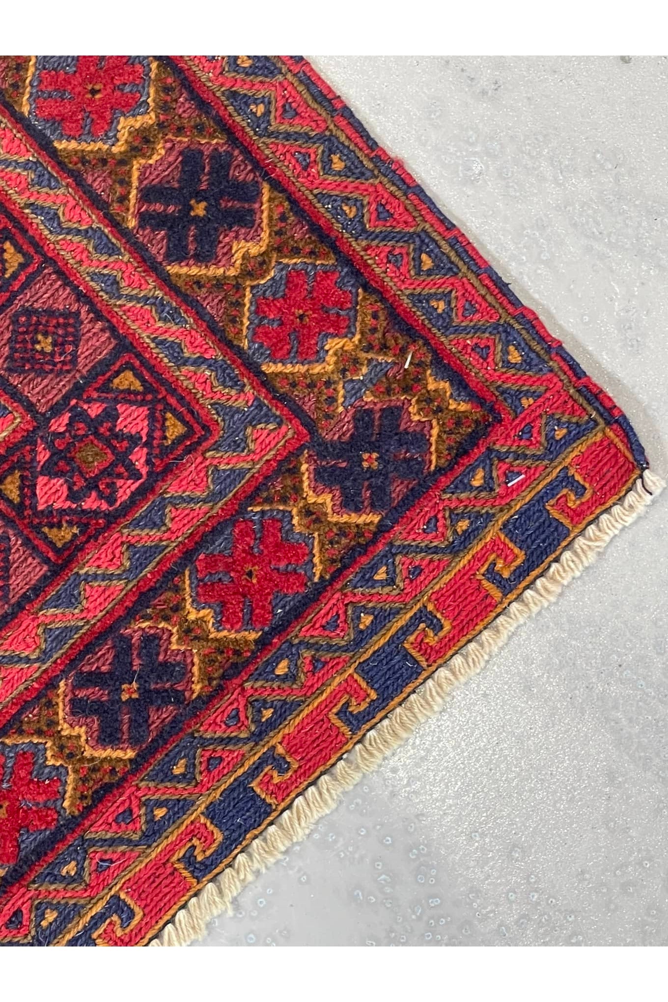 HANDMADE AFGHAN MUSHWANI KILIM | 188 X 152 CM |