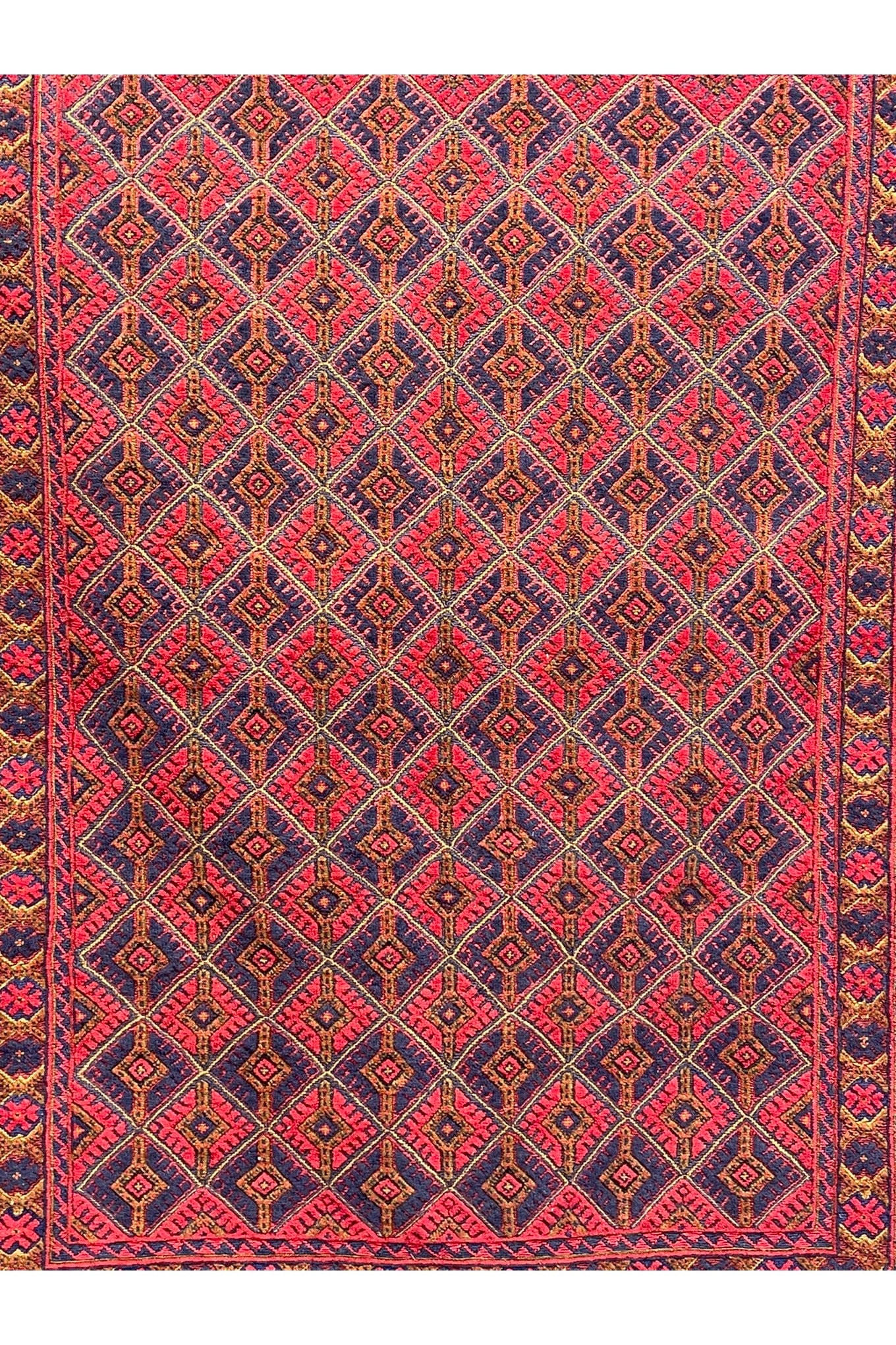 HANDMADE AFGHAN MUSHWANI KILIM | 188 X 152 CM |