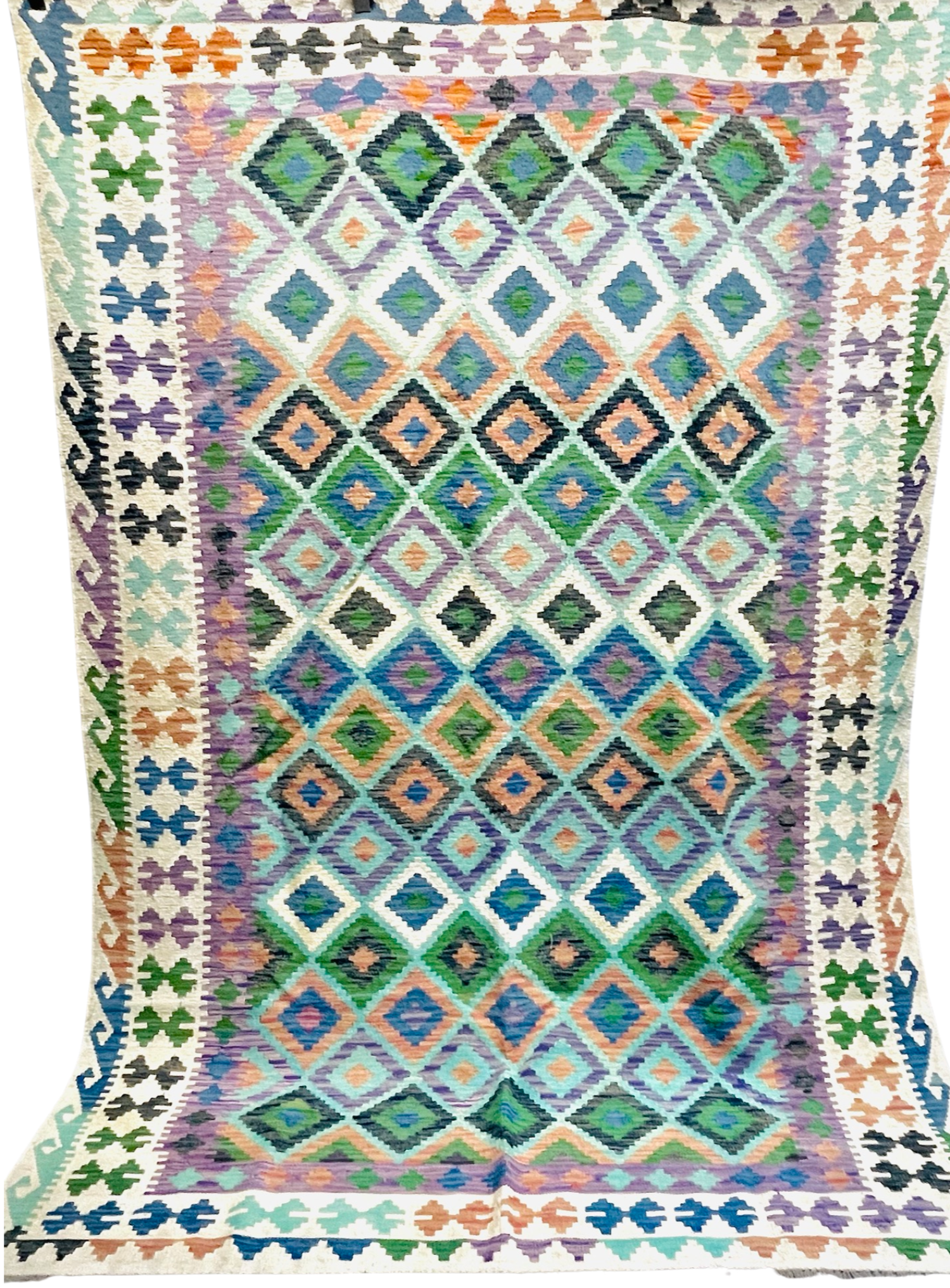 HANDMADE AFGHAN MAIMANA KILIM | 302 X 205 CM |