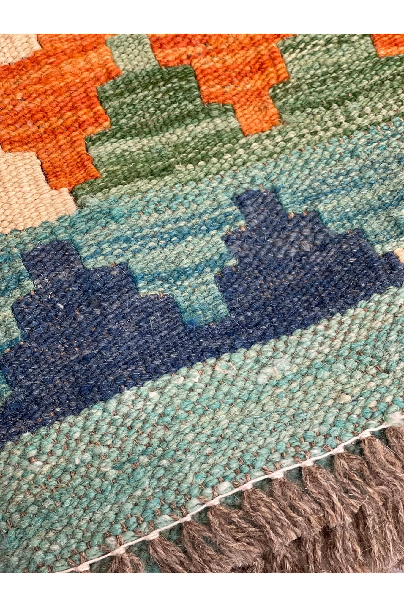 HANDMADE AFGHAN MAIMANA KILIM | 301 X 204 CM |