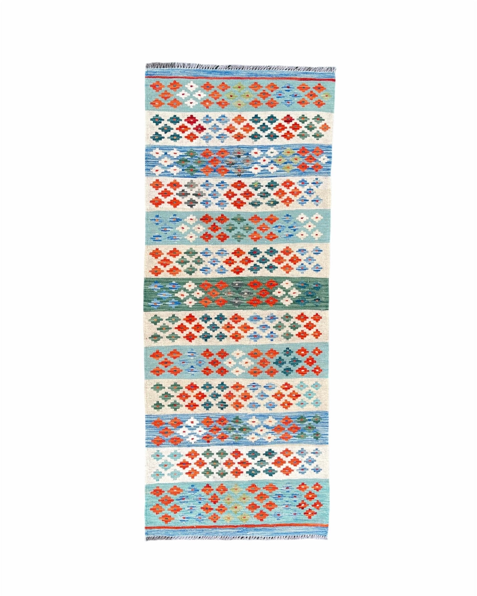 Kilim Runner - 196x77 cm (6.4x2.5 ft) - Jerm Rugs - Runner - Jerm | جِرْم