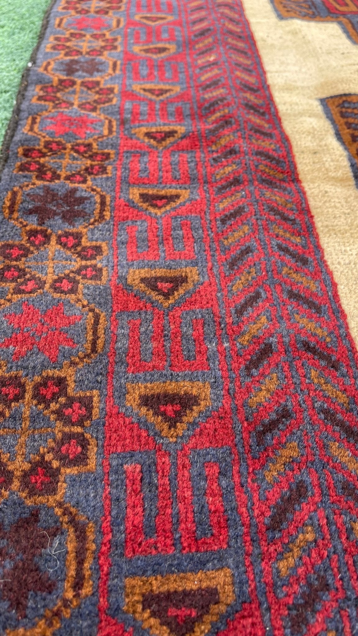 Lalen 113 - 194x109 cm - Jerm Rugs - Handmade Baluch Rug - Jerm | جِرْم