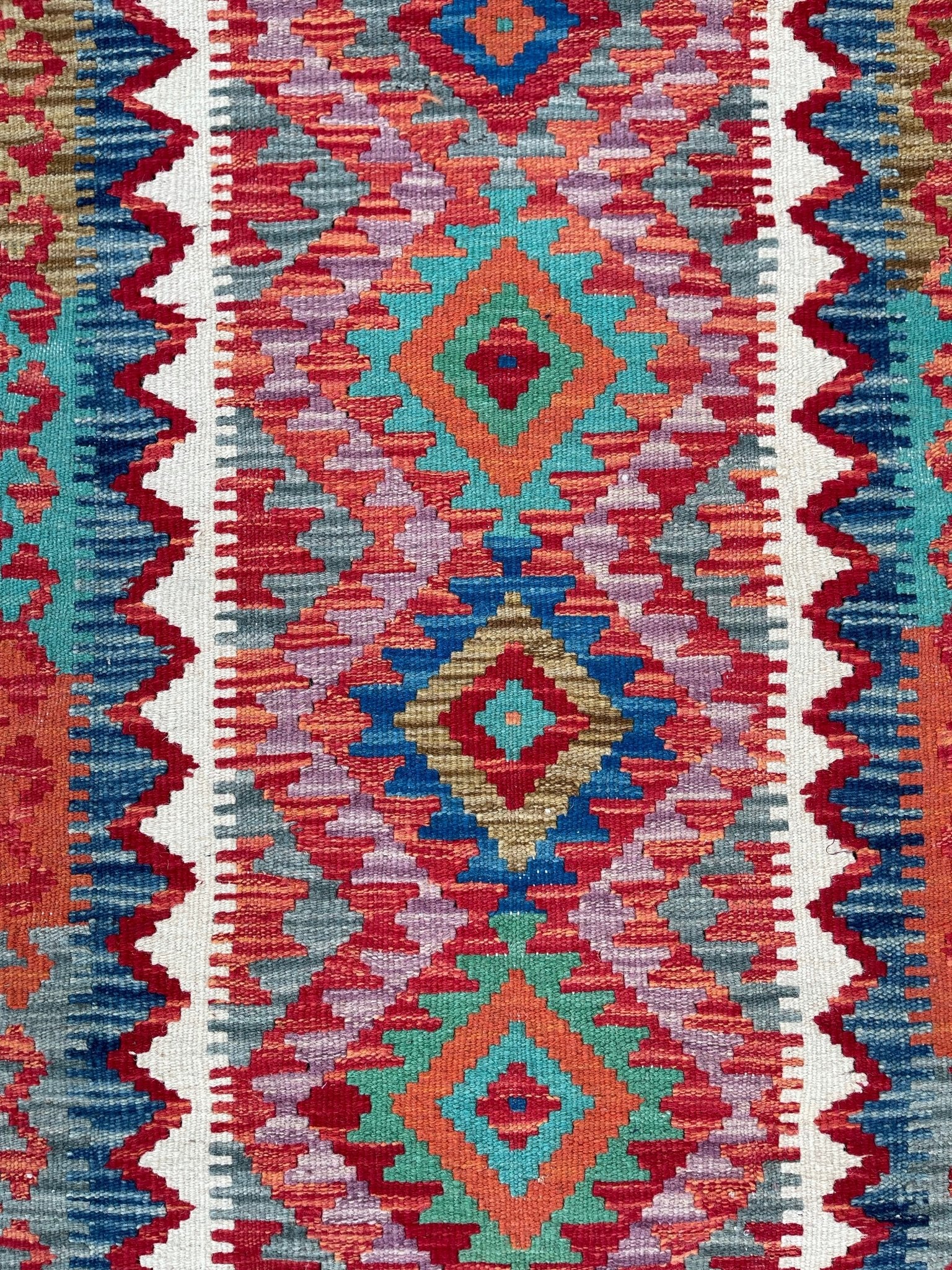 Maimana 6889 - 220x68 cm - Jerm Rugs - Afghan Kilim - Jerm | جِرْم