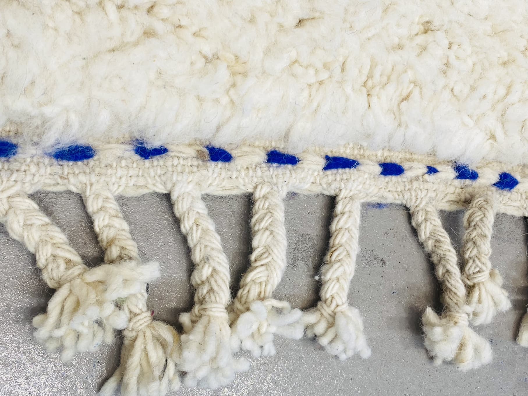 Blue Moroccan Rug Beni Ourain