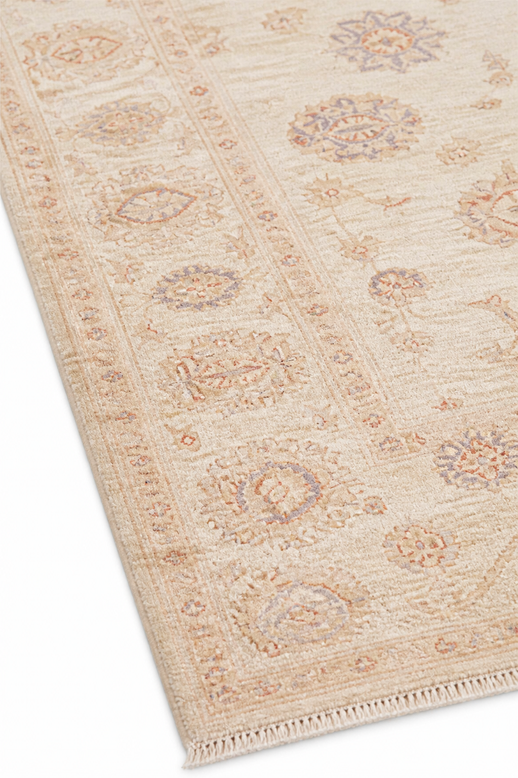 Sadaf-e-Herat Afghan Ghazni wool rug, hand-knotted detail