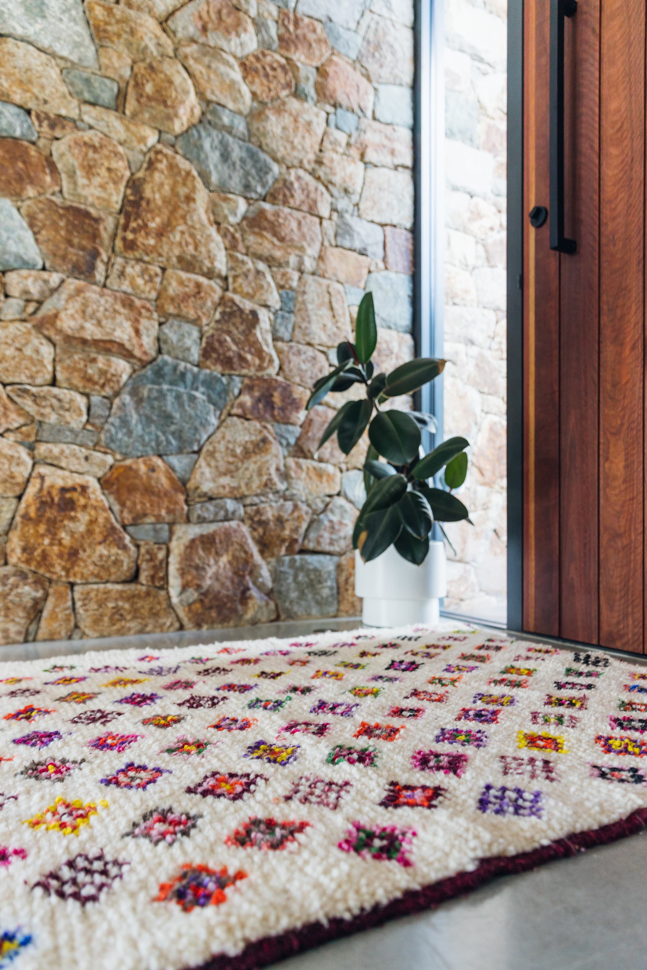 White Moroccan Rug Azilal