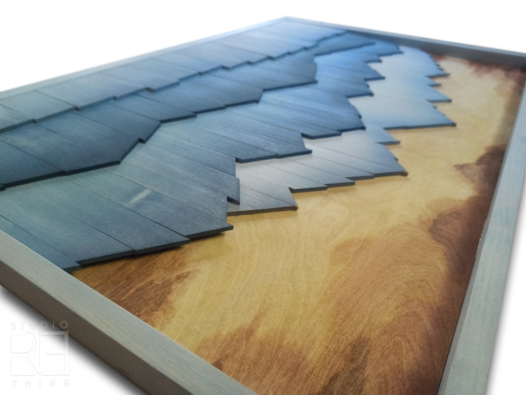 Original Wood Mountains Wall Art Jerm | جِرْم