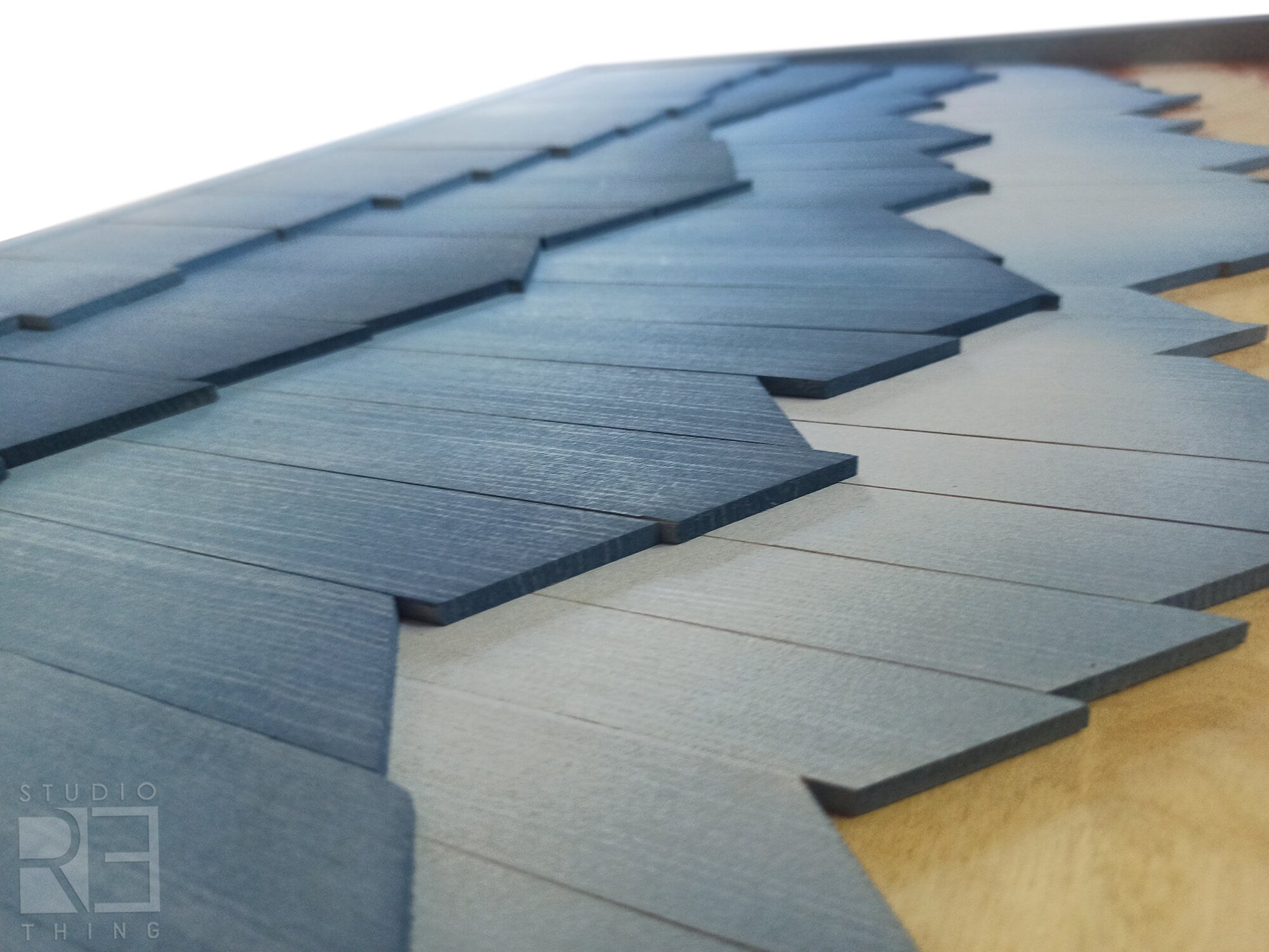 Original Wood Mountains Wall Art Jerm | جِرْم