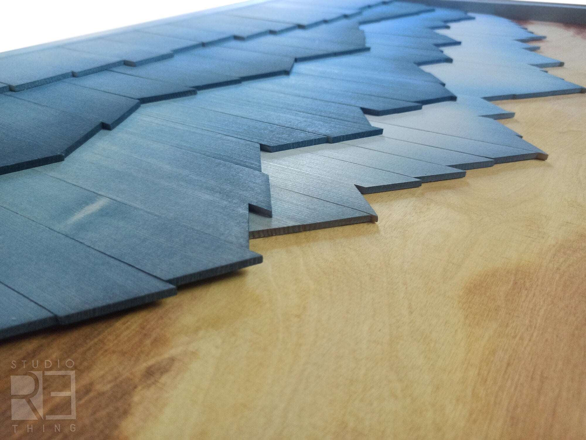 Original Wood Mountains Wall Art Jerm | جِرْم