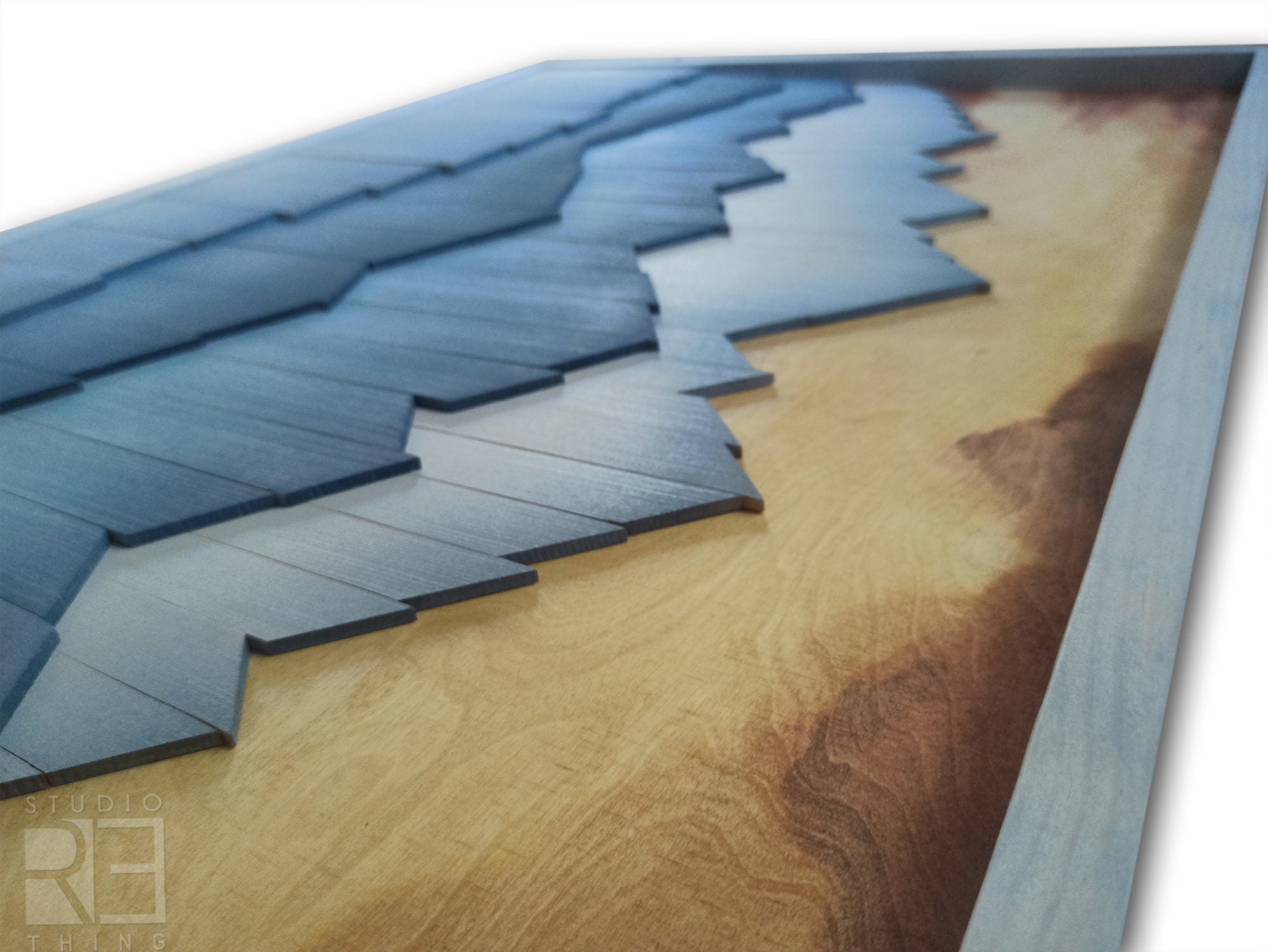 Original Wood Mountains Wall Art Jerm | جِرْم