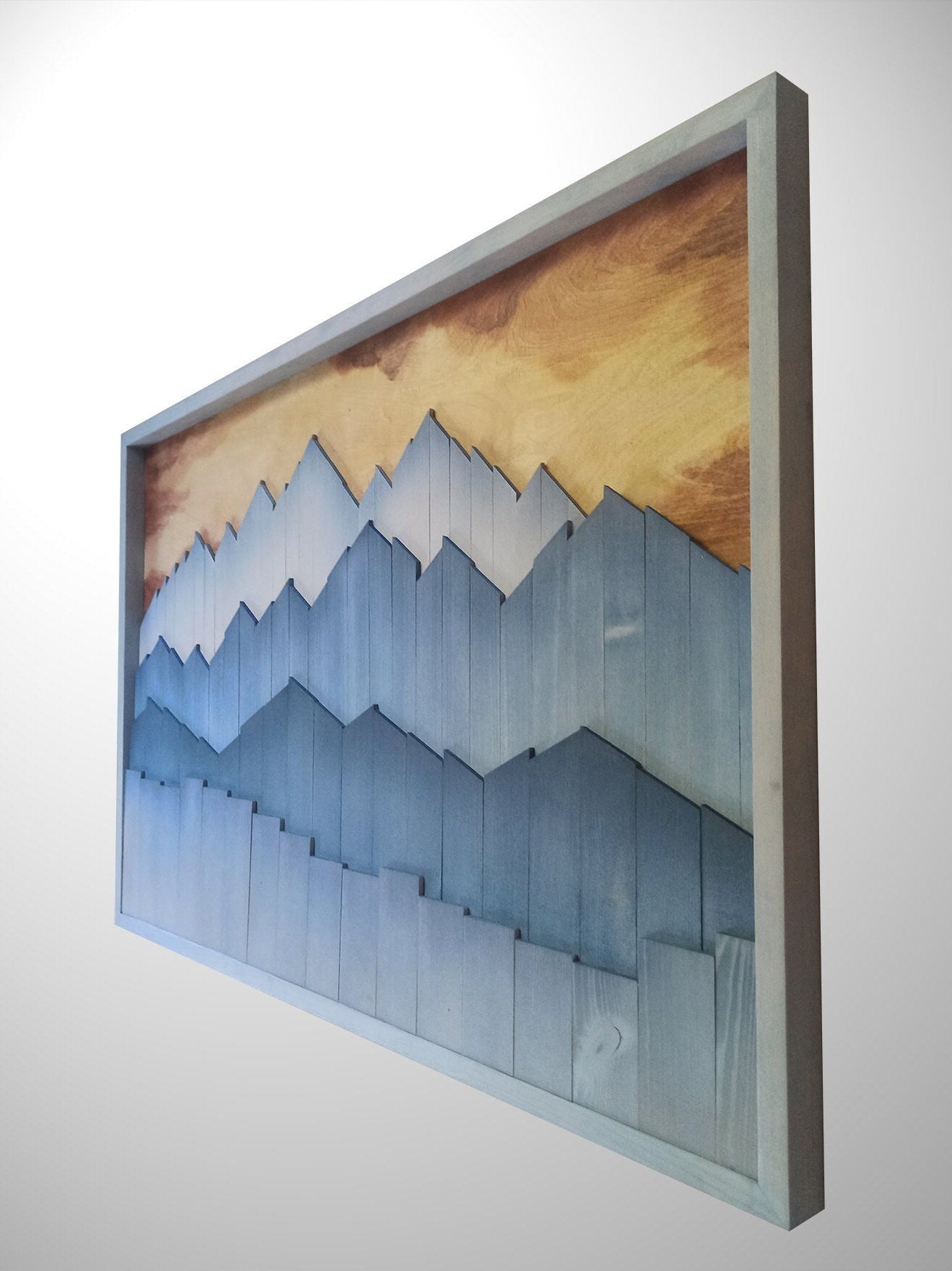 Original Wood Mountains Wall Art Jerm | جِرْم