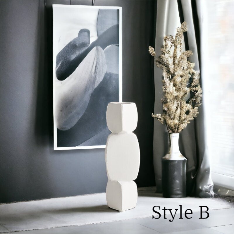 Monochrome Ceramic Vase Collection Jerm | جِرْم