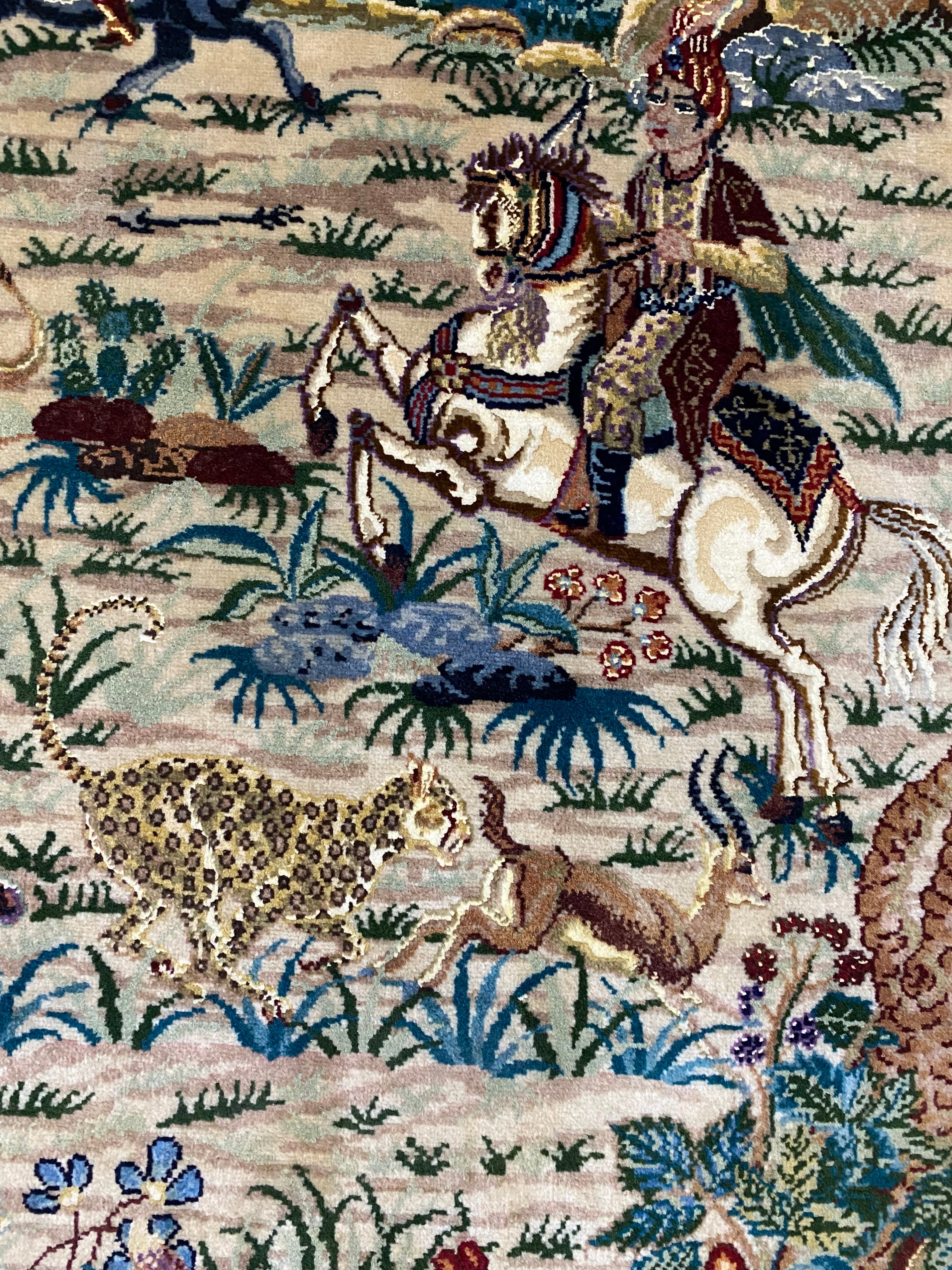 Pictorial Rug - 1.6x1 MTR - 16x16 Knots Jerm | جِرْم