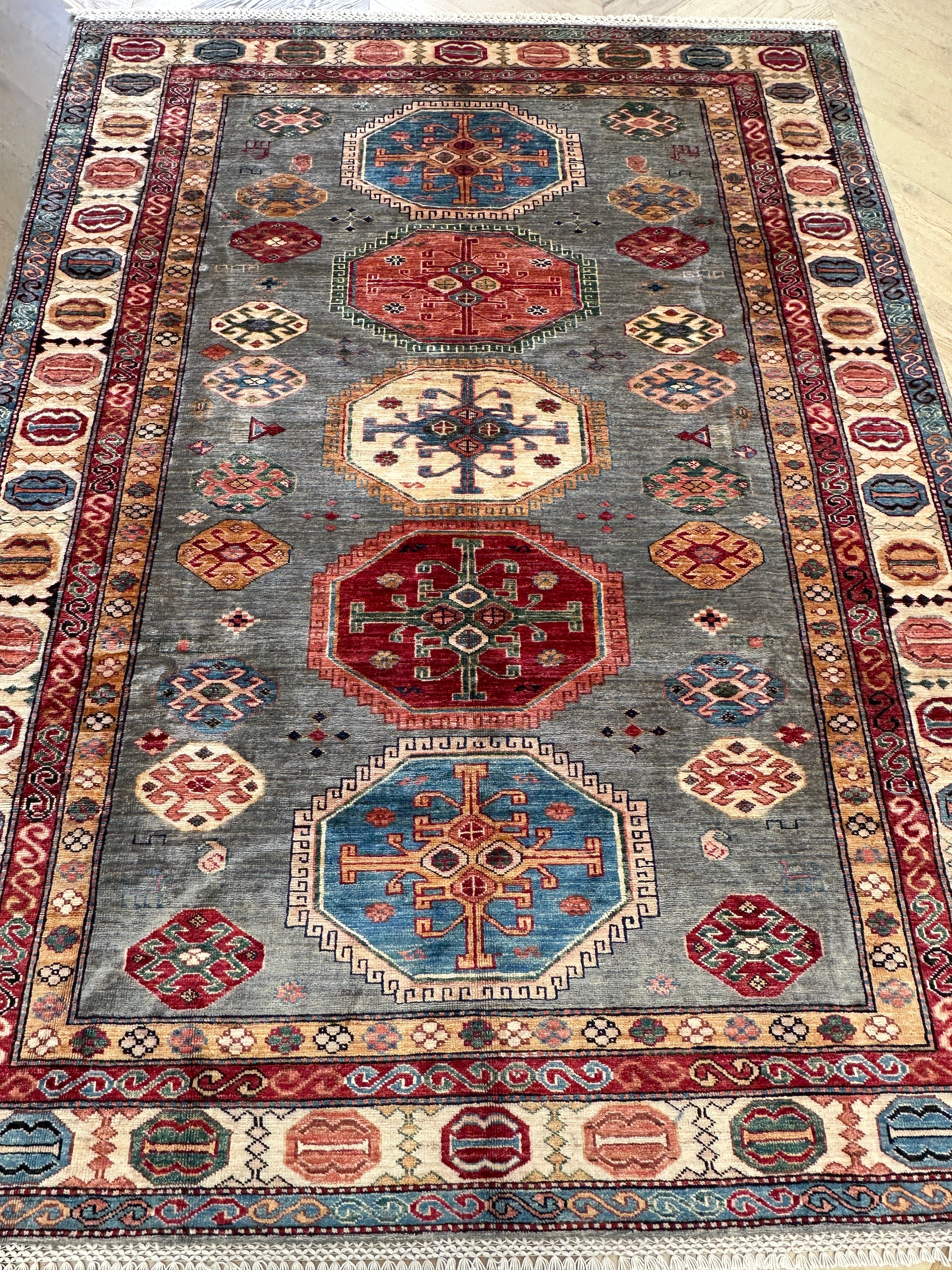 Chobi Afghan Handmade — 2.33 x 1.76