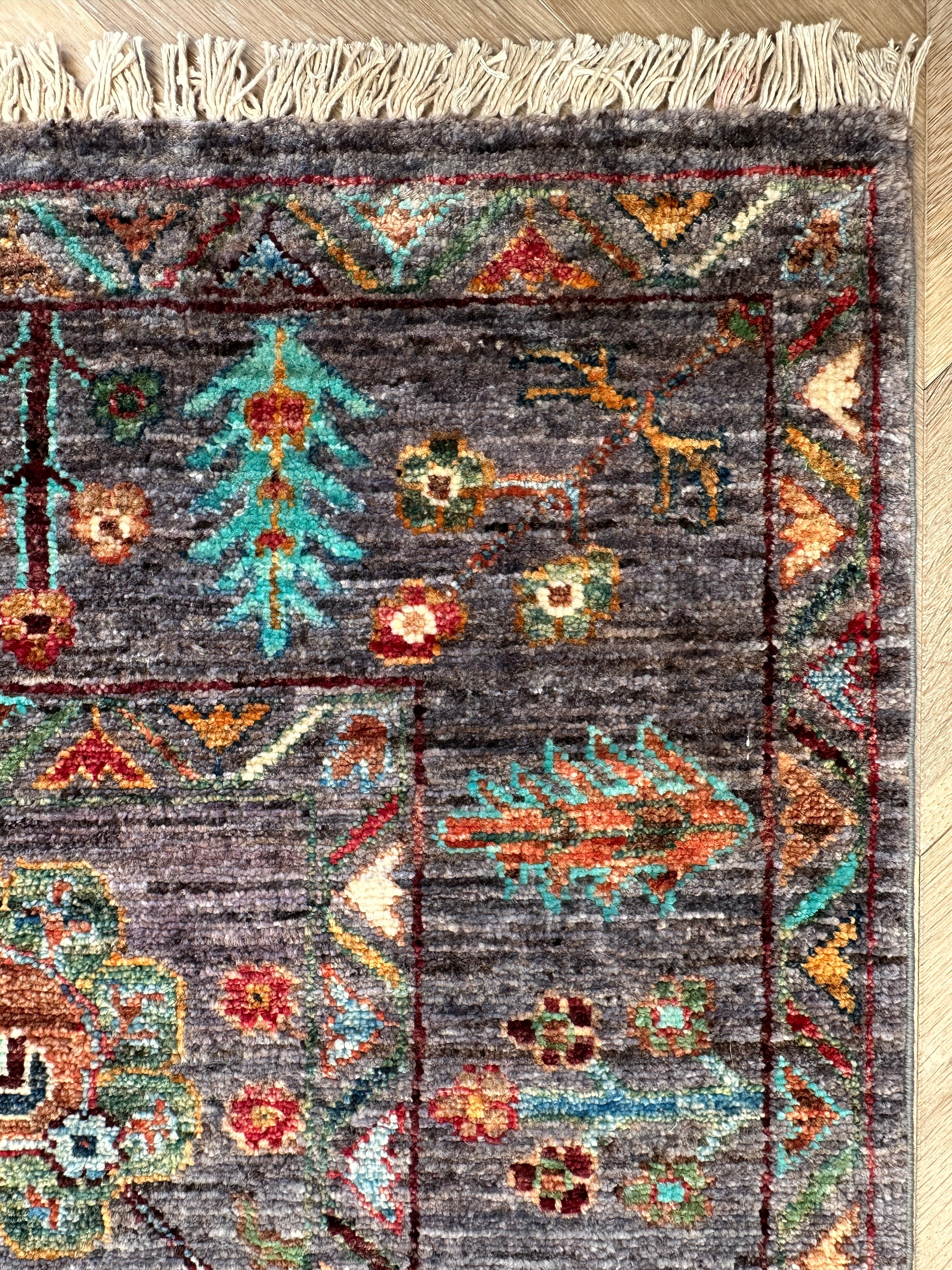 Chobi Afghan Handmade — 2.26 x 1.48