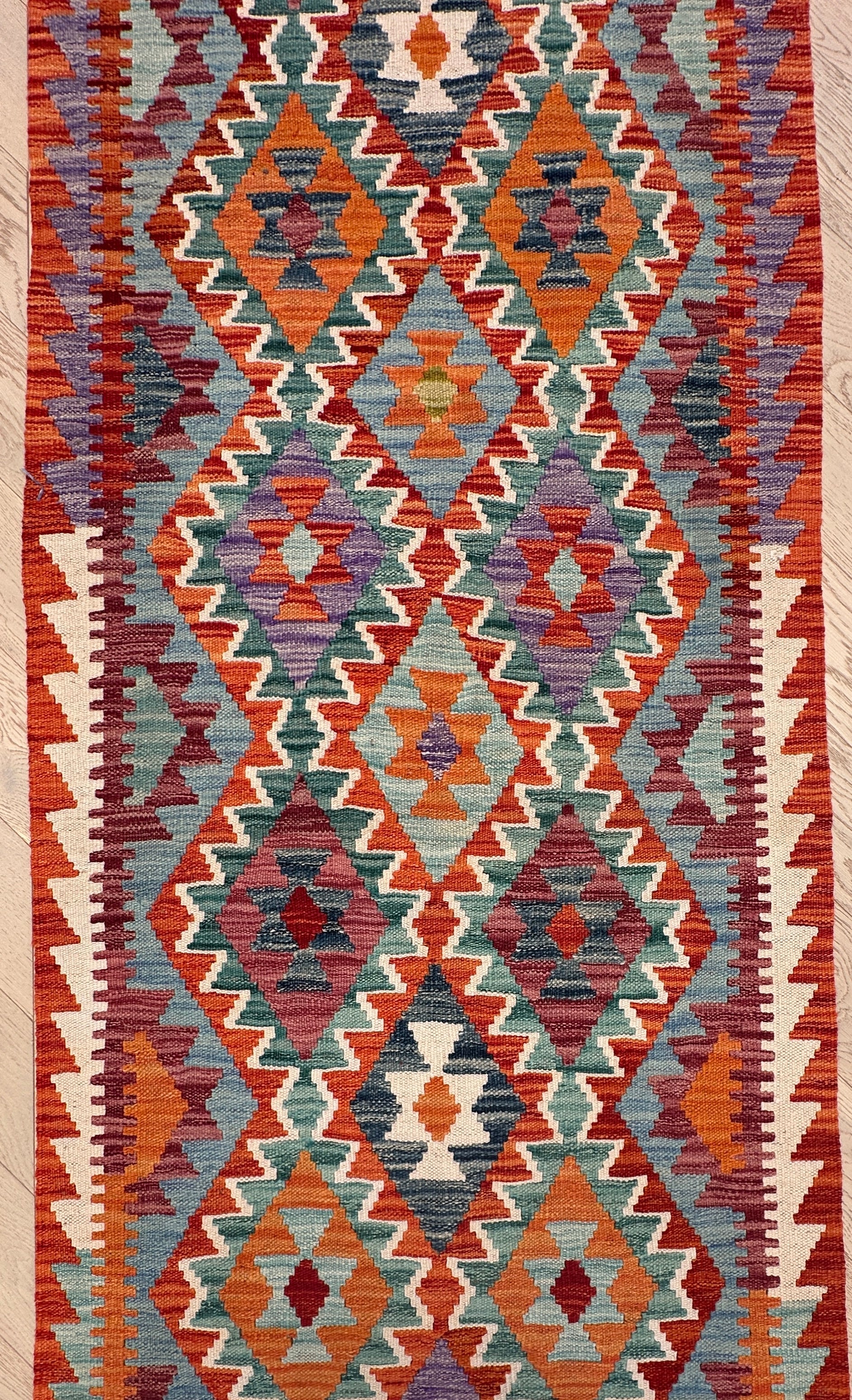 Afghan Kilim — 4.05 x 0.82