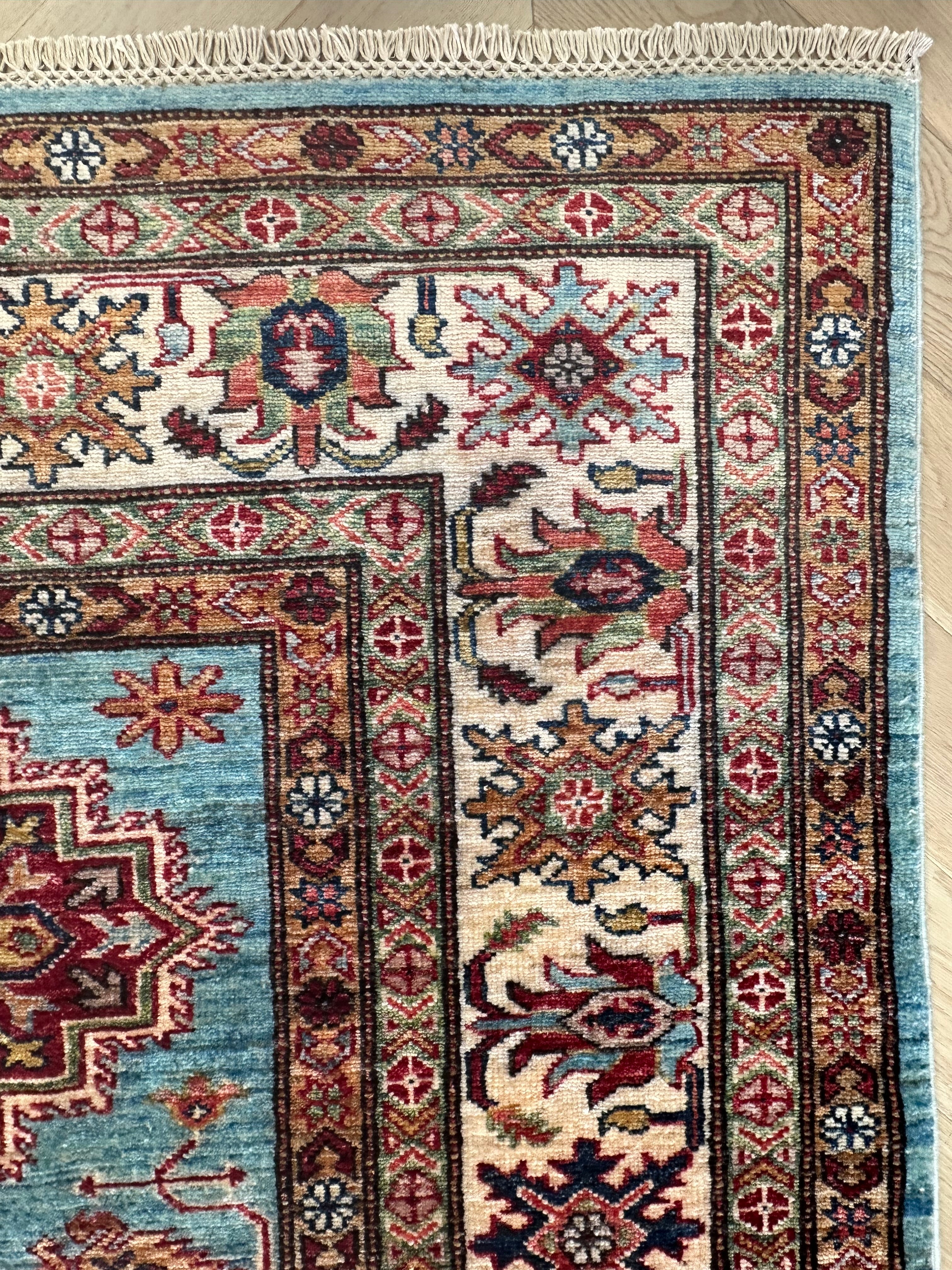 Afghan handmade rug,Chobi. Size:303x240cm