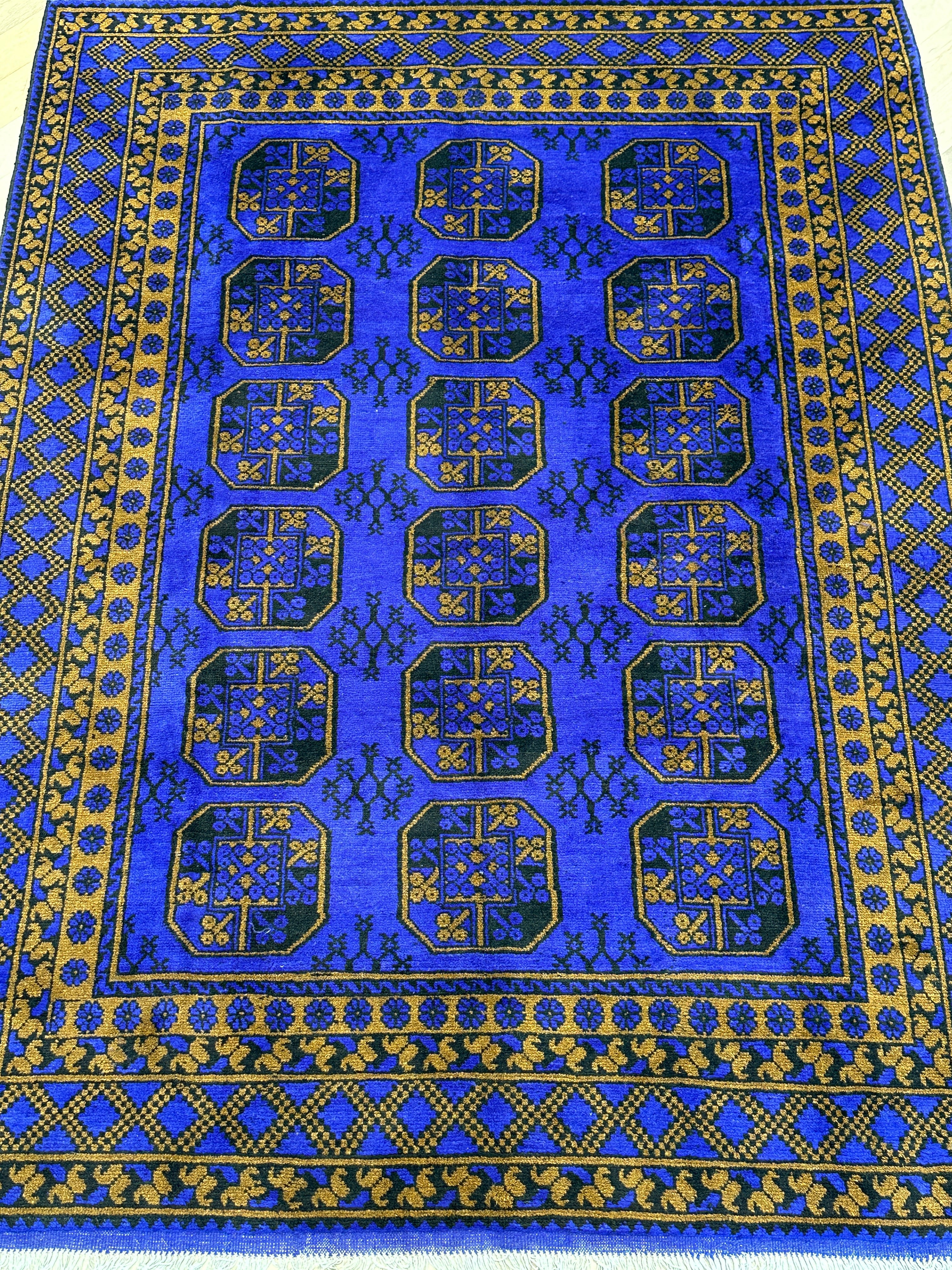 Afghan handmade rug,Chobi. Size: 278x203 cm