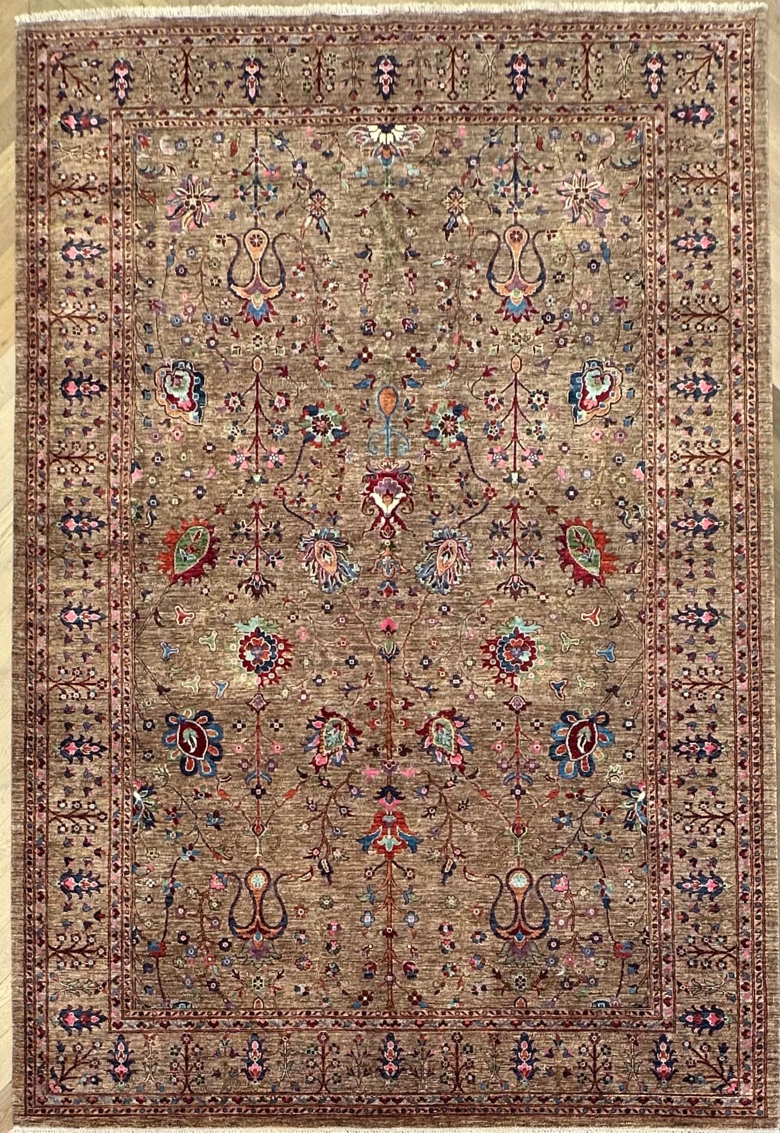 Chobi Afghan Handmade — 3.72 x 2.53