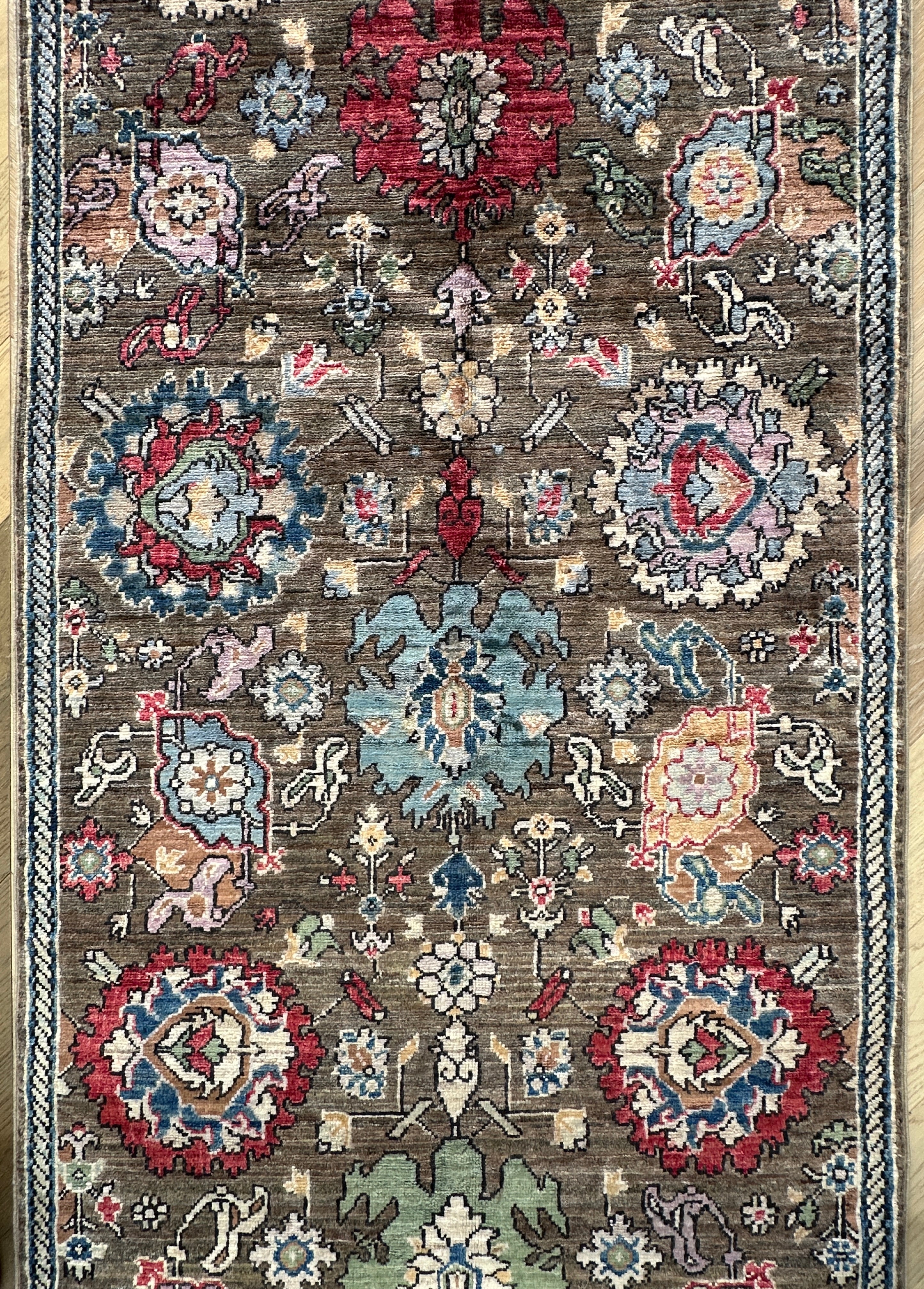 Chobi Afghan Handmade — 3.44 x 0.86