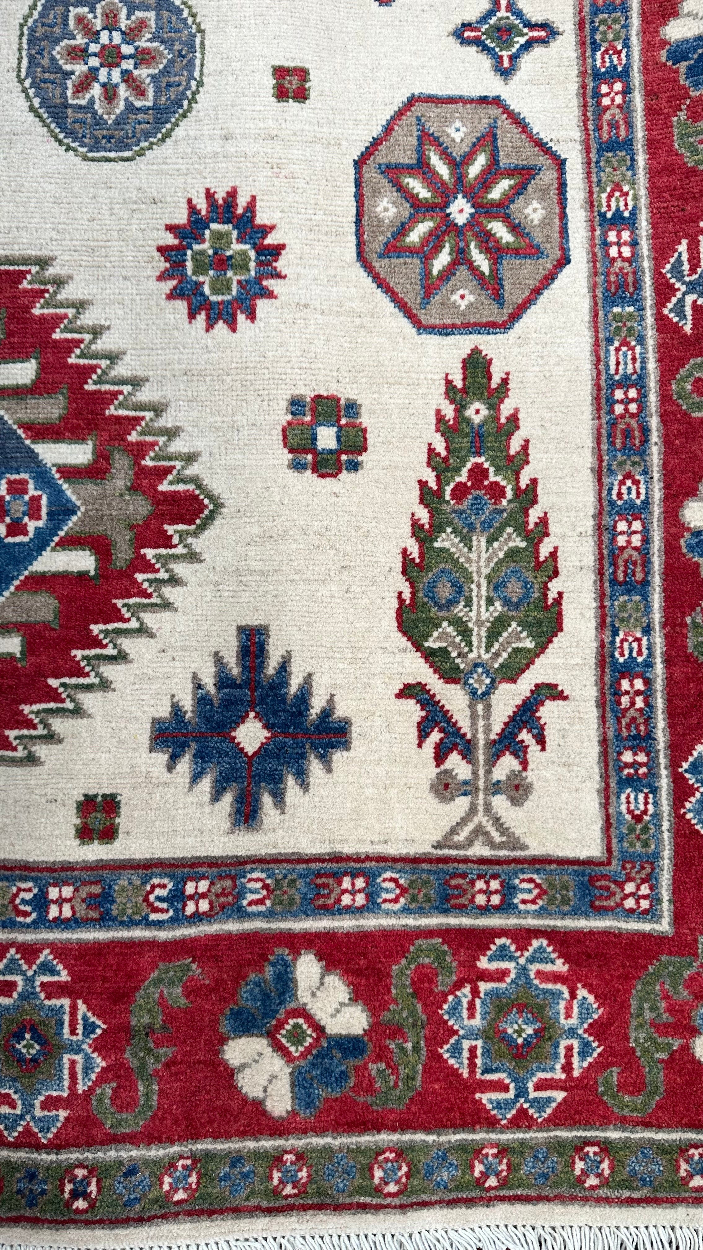 Red Afghan Handmade — 2.40 x 1.70
