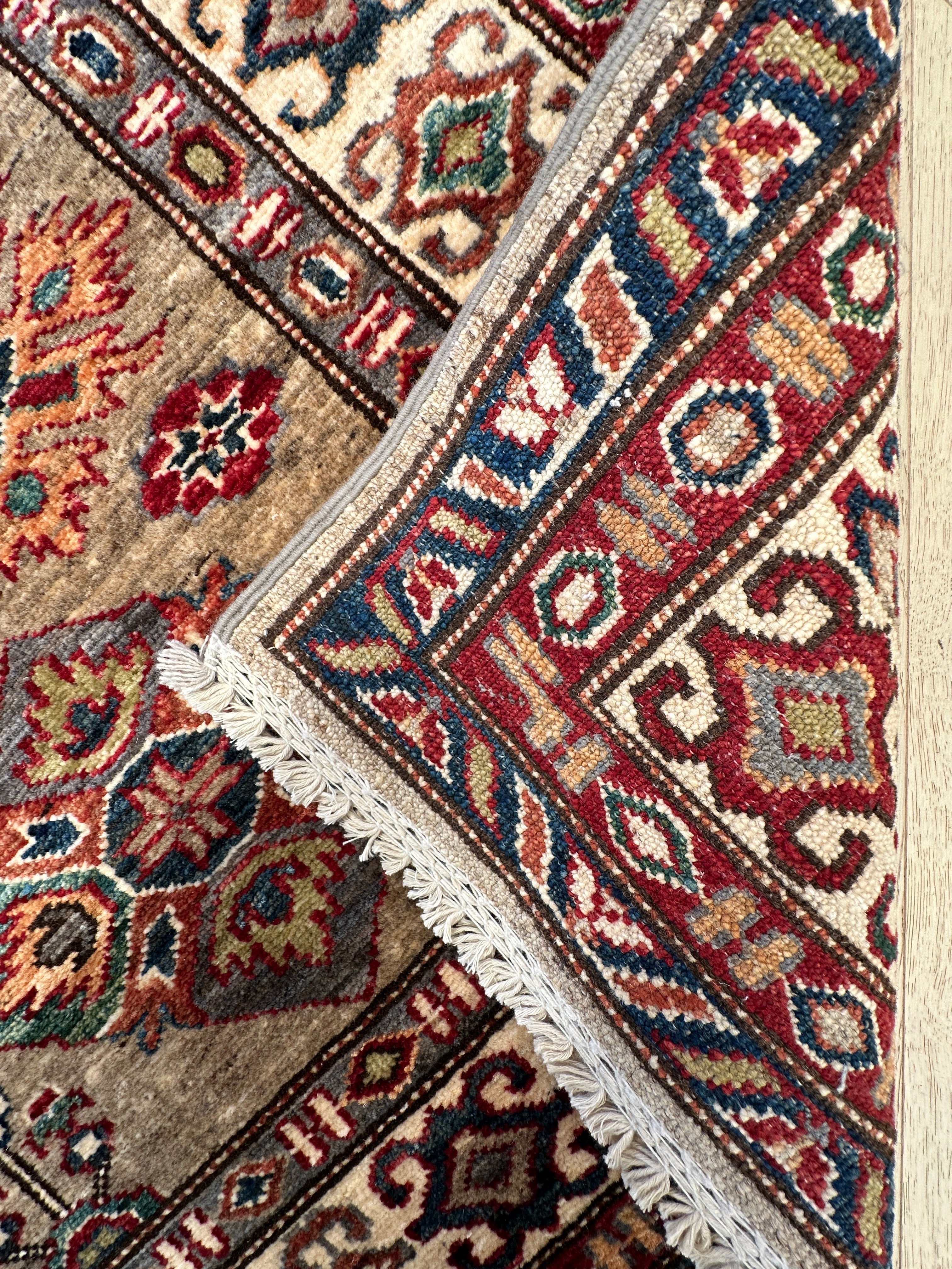 Chobi Afghan Handmade — 1.98 x 1.59