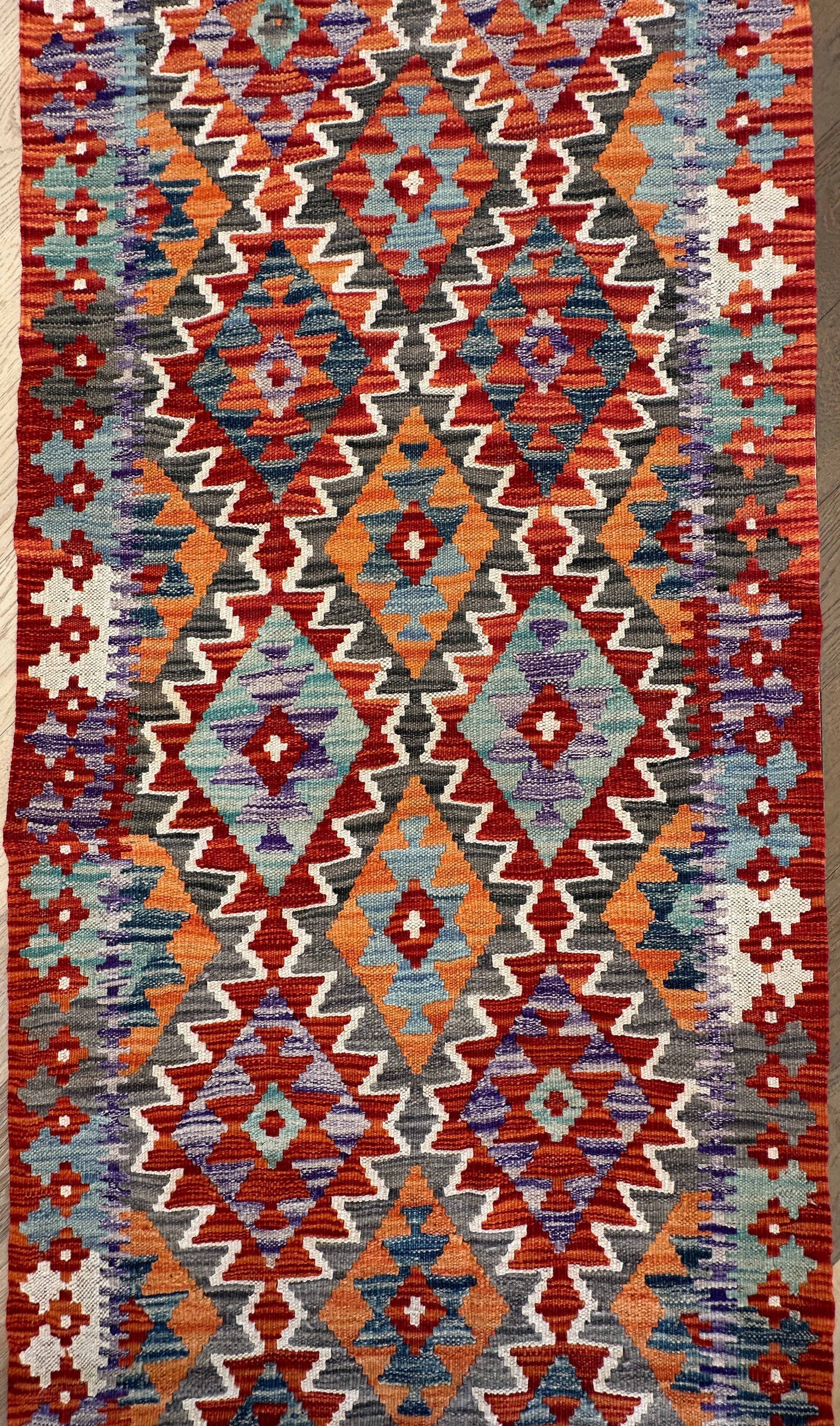 Afghan Kilim — 3.00 x 0.80