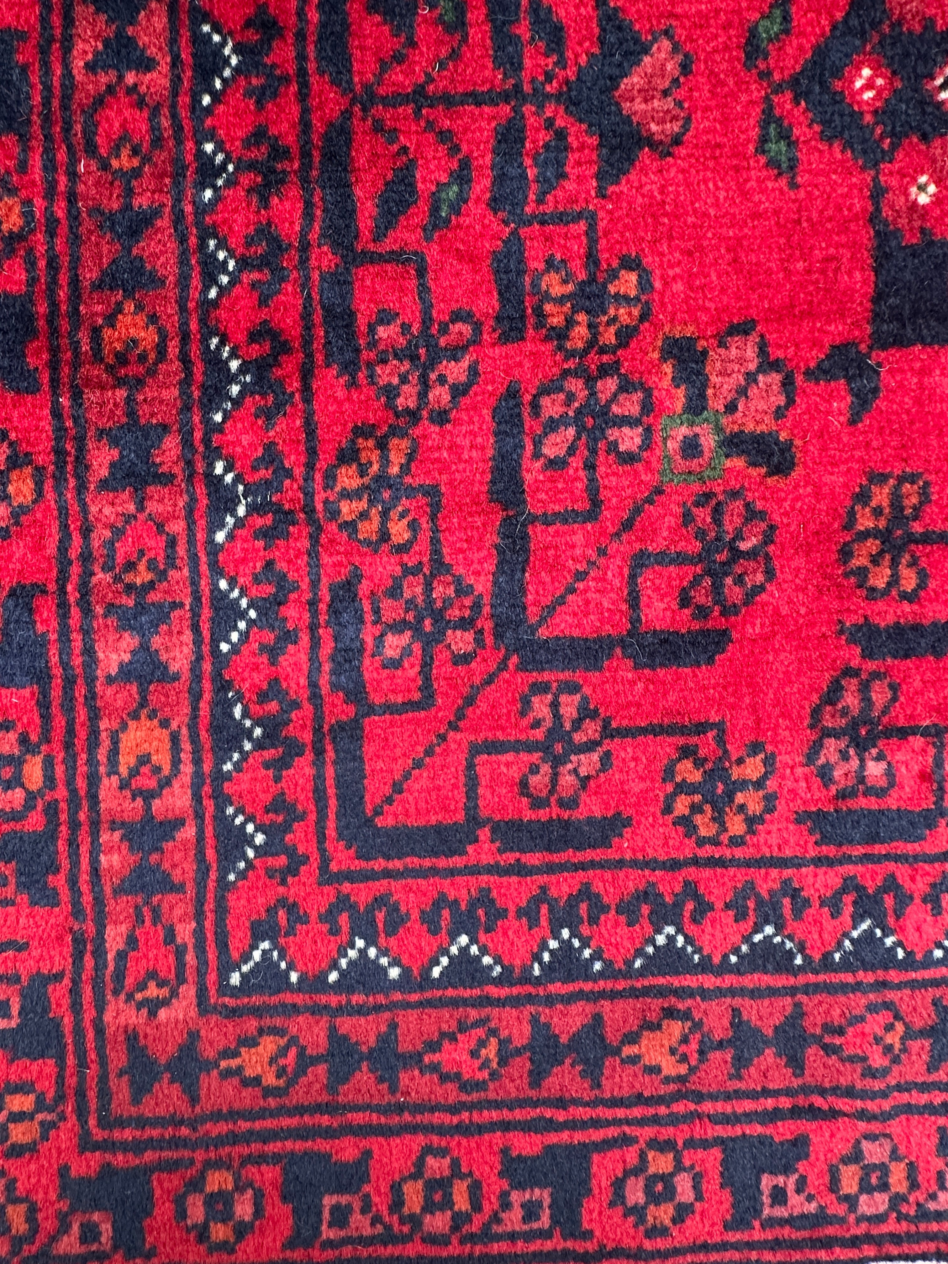 Grey Afghan Handmade — 2.32 x 1.71
