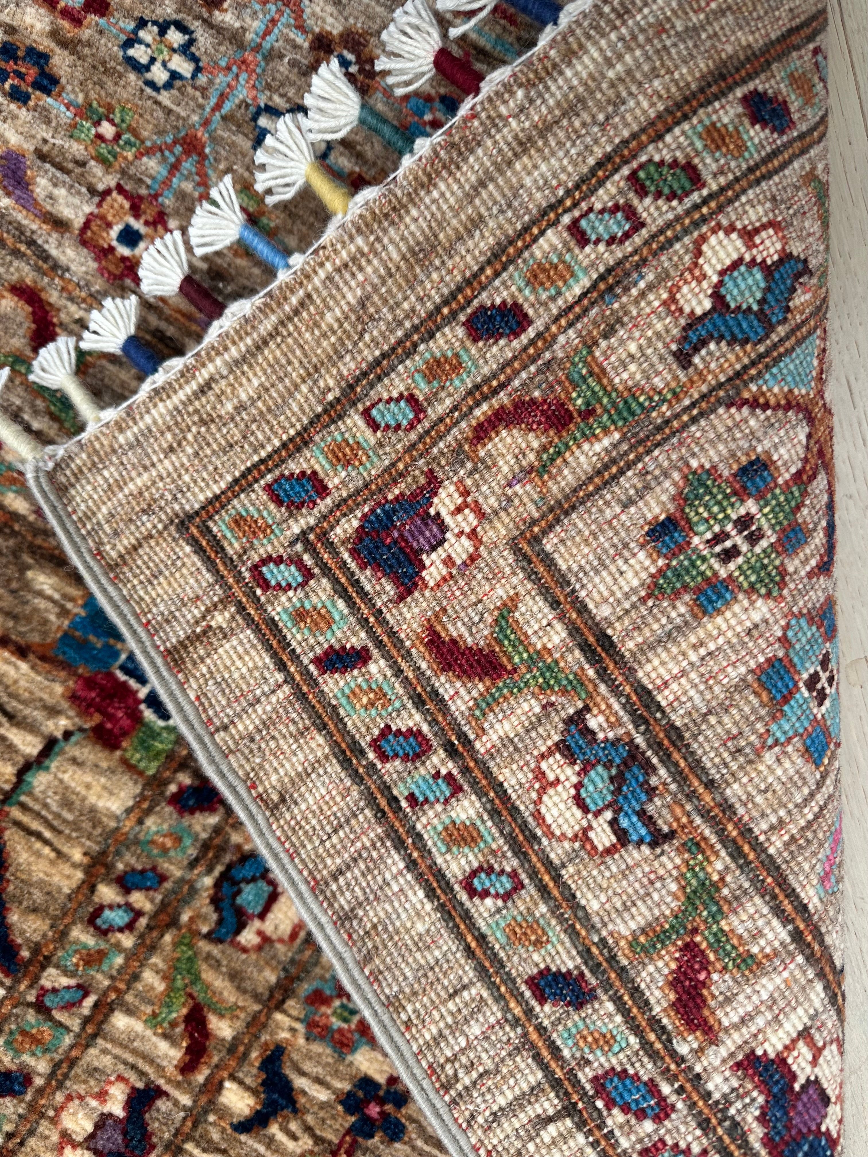 Afghan handmade rug,Chobi. Size:340x256j cm