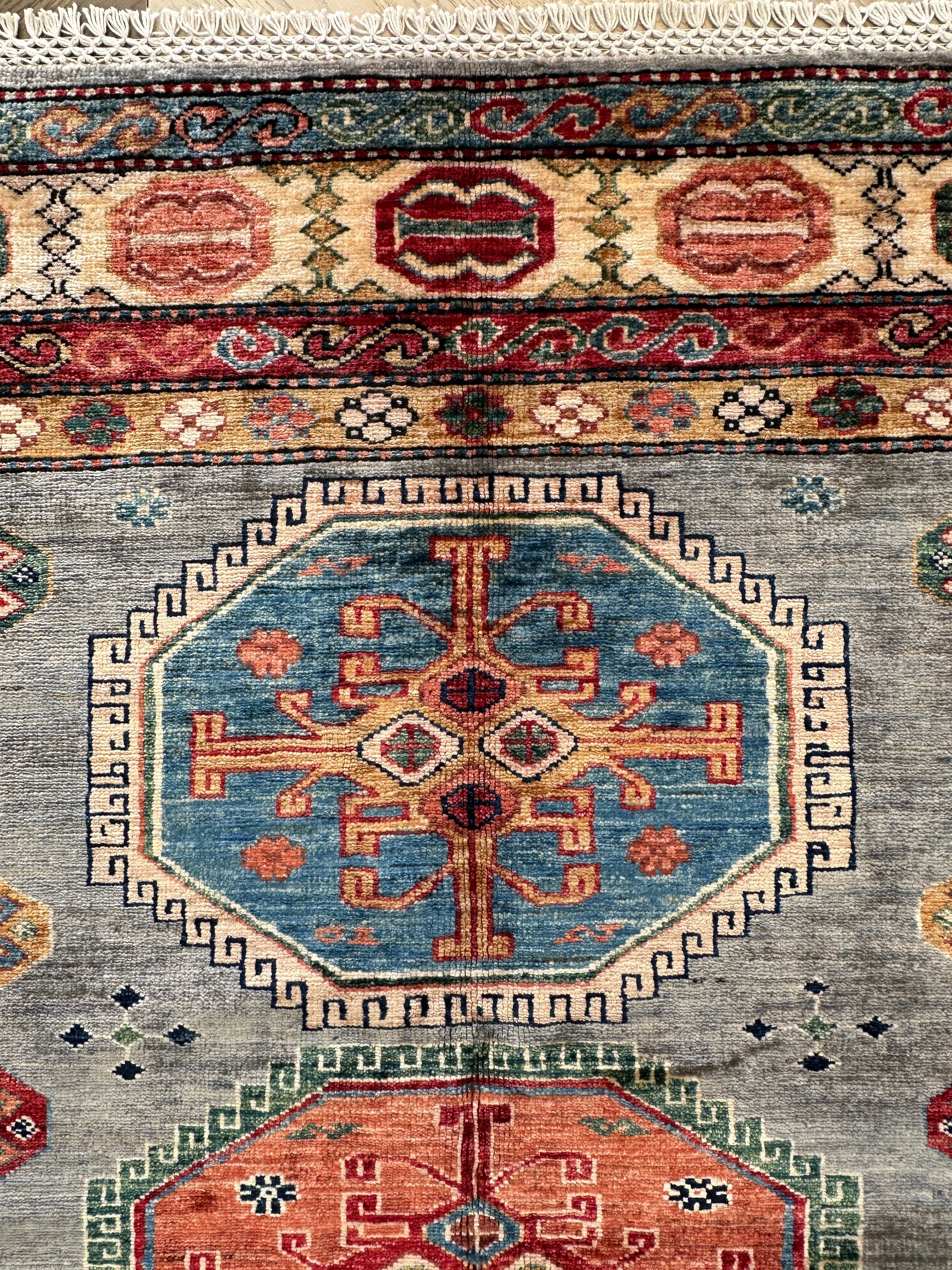 Chobi Afghan Handmade — 2.33 x 1.76