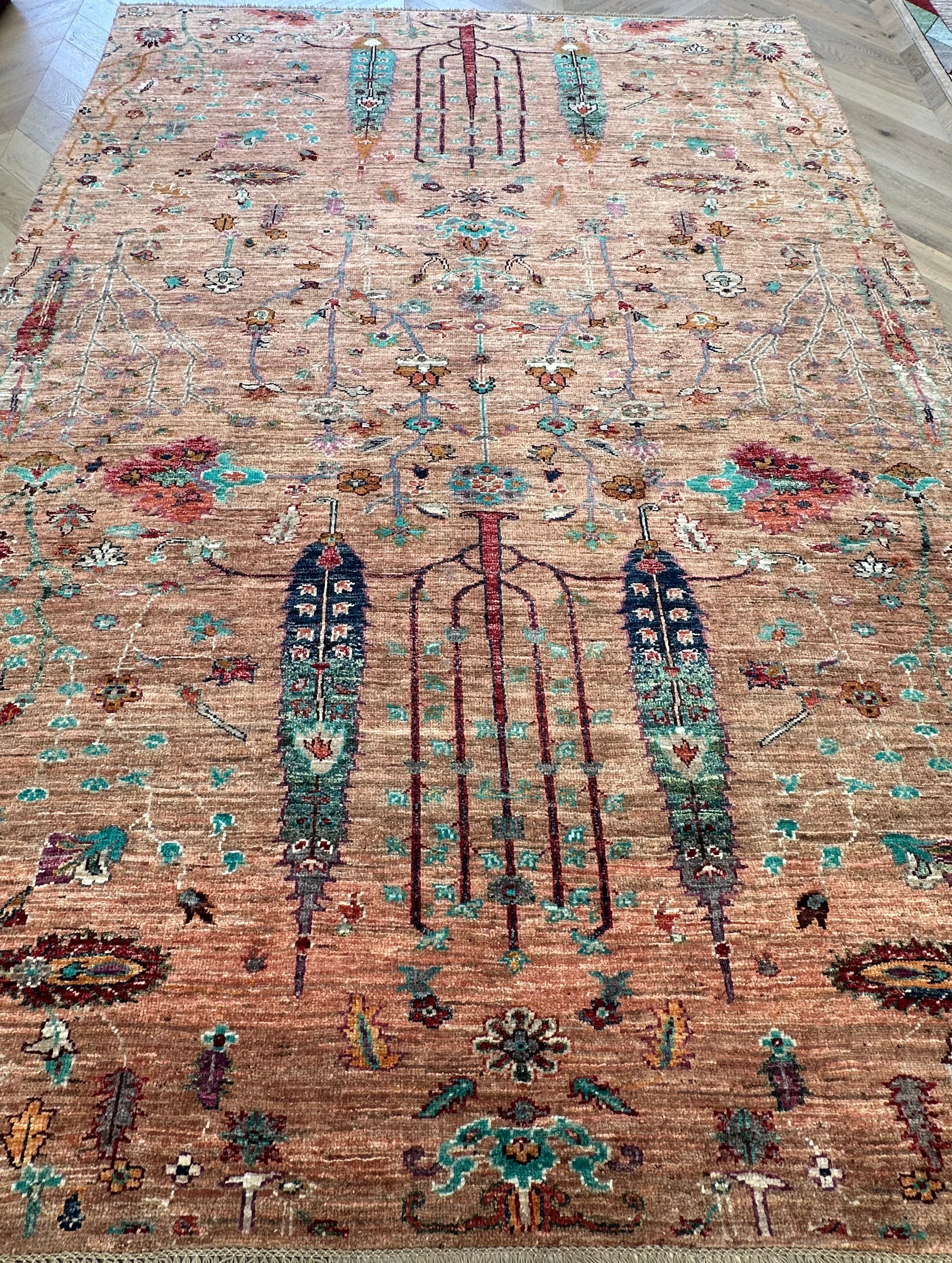 Afghan handmade rug,Chobi. Size:326x240 cm