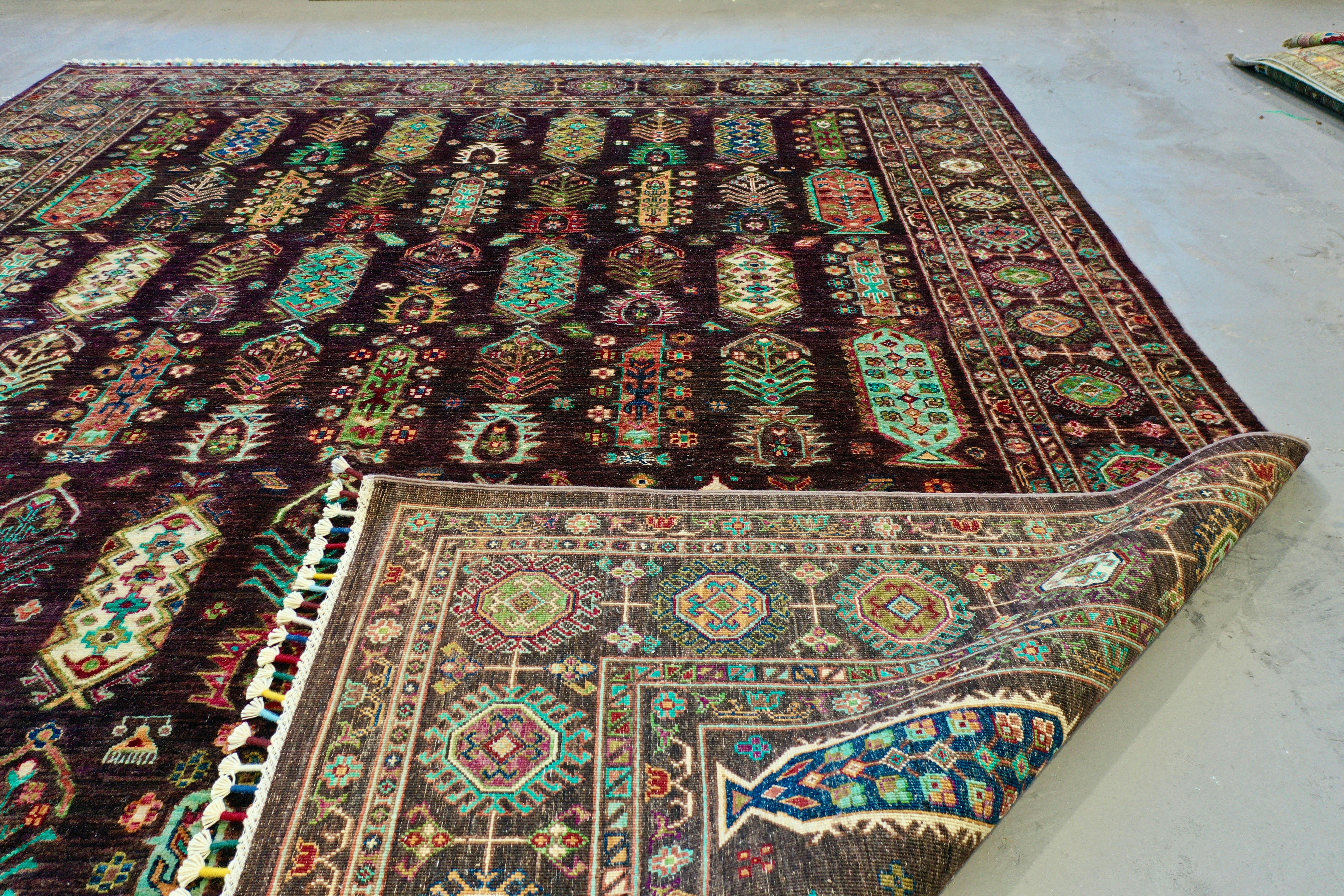 Brown Afghan Chobi 291x237cm