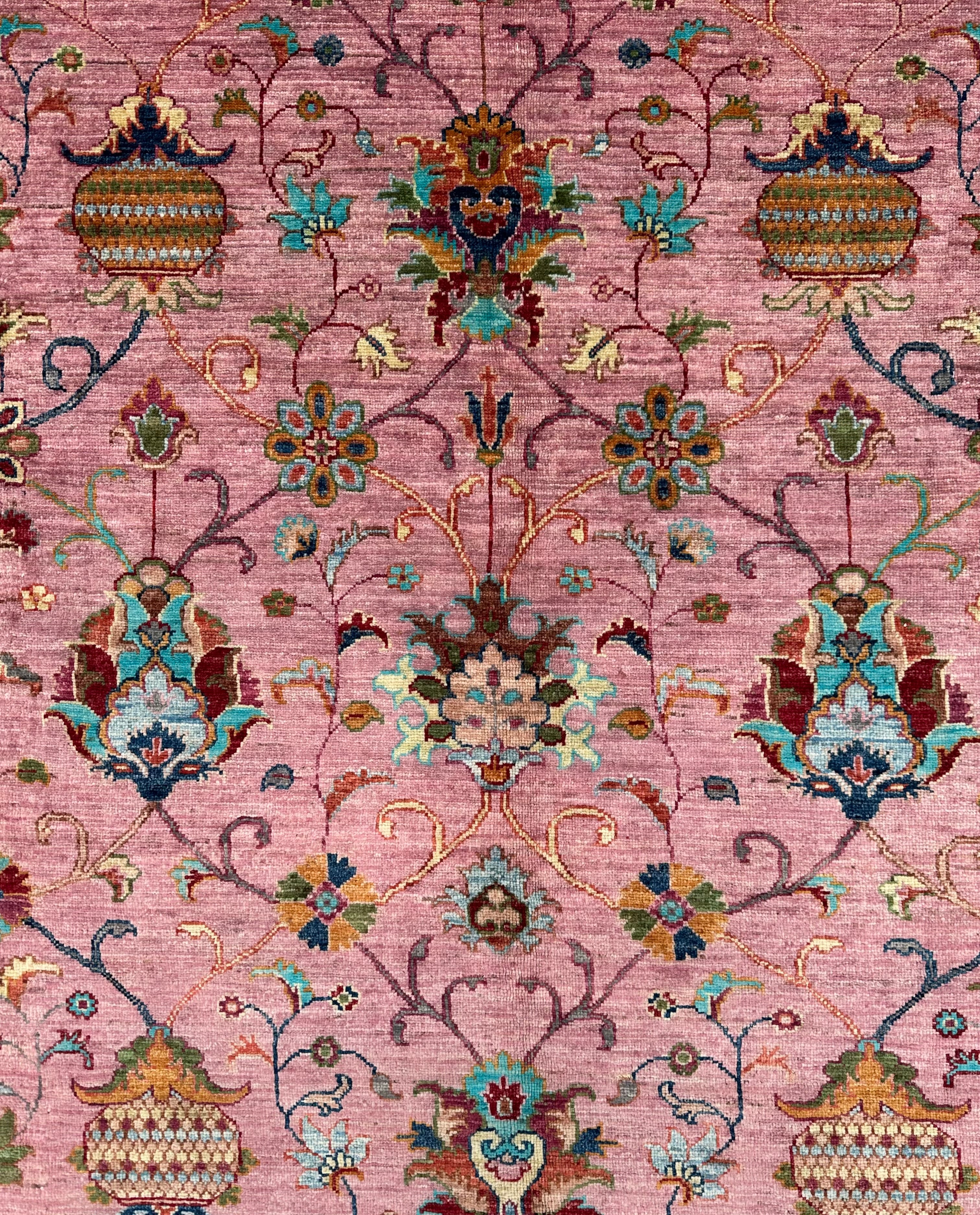 Afghan handmade rug,Chobi. Size:363x271cm