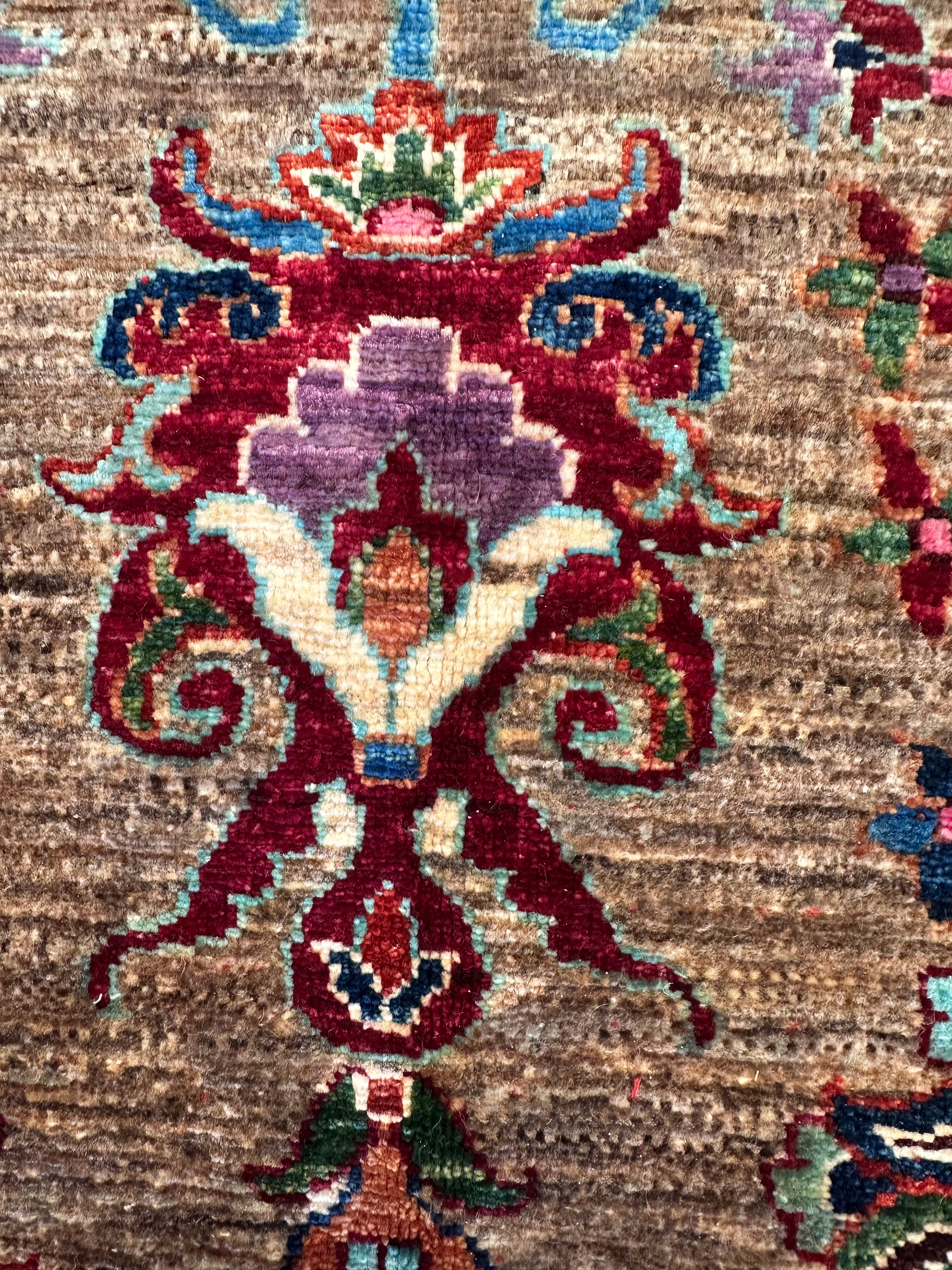 Chobi Afghan Handmade — 3.72 x 2.53